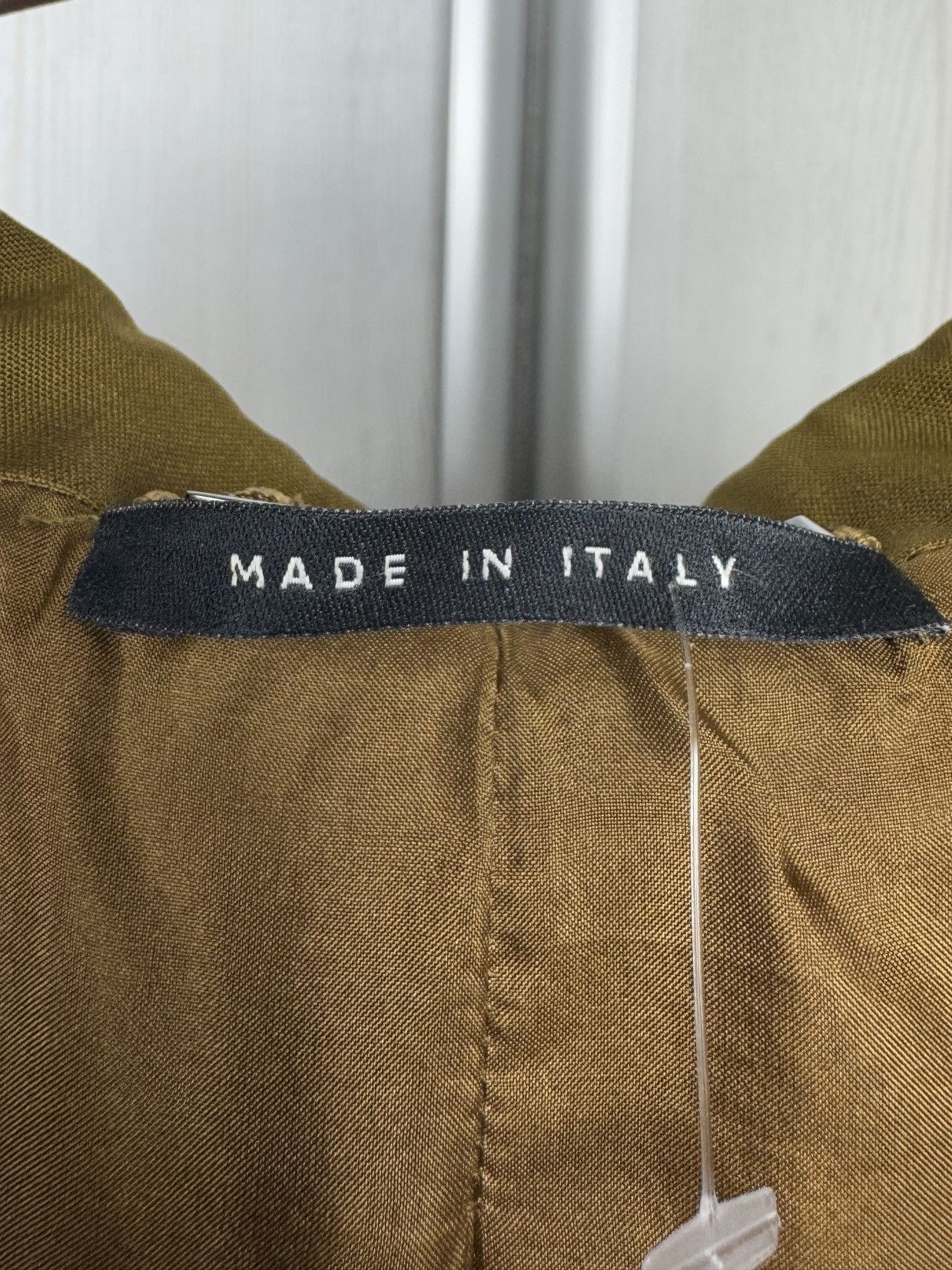 Gucci Gucci x Tom Ford era olive green full silk buttoned blazer Size S / US 4 / IT 40 - 9 Thumbnail
