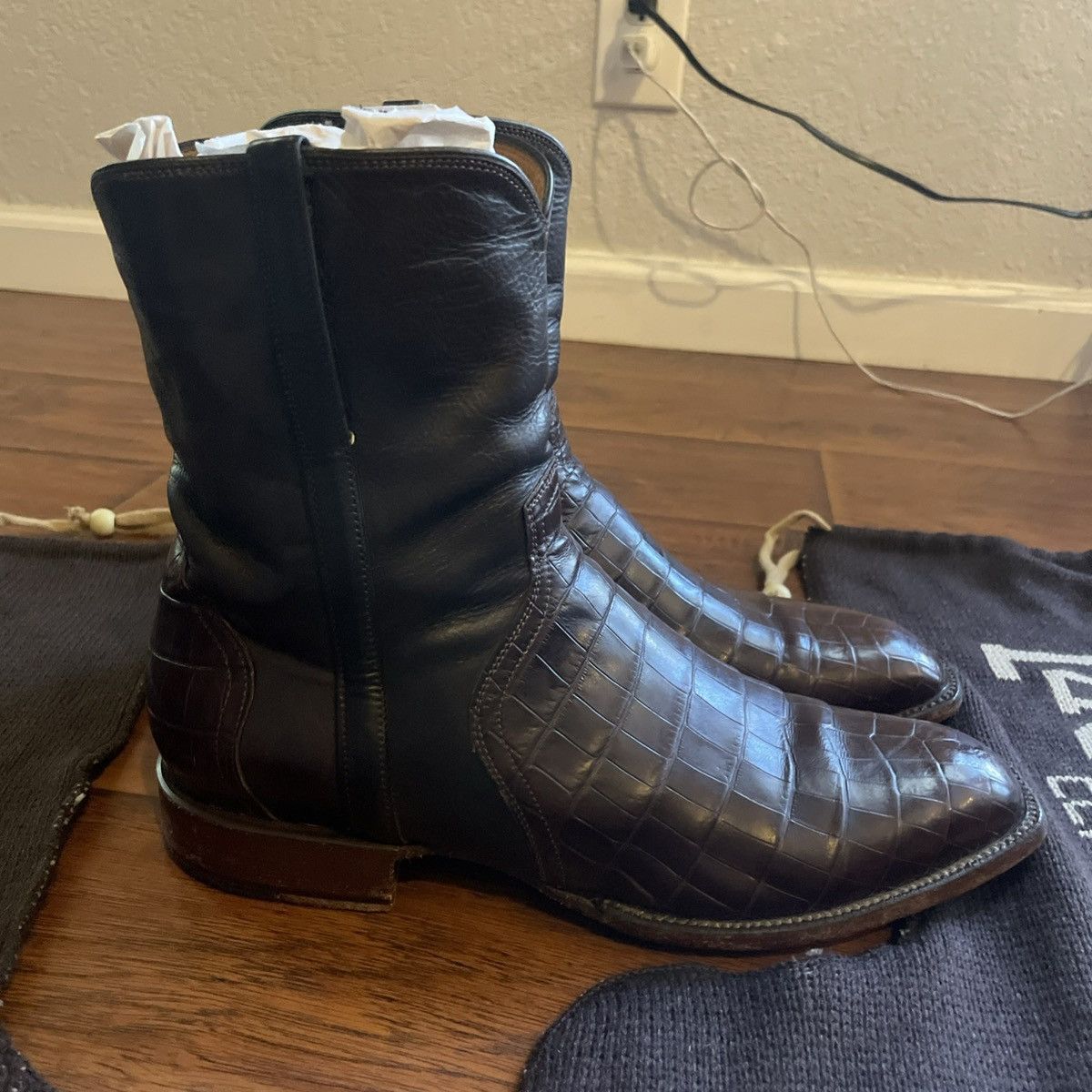 Lucchese Rare Lucchese Cowboy Boot 10 Elliot Nile crocodile Western Size US 10 / EU 43 - 6 Thumbnail