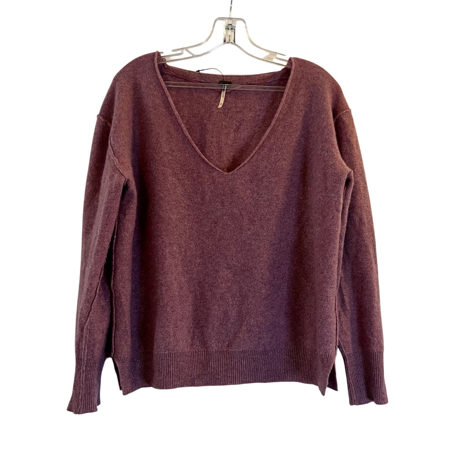 Free People Free People 100% Cashmere Purple pink Sweater Size XS Size XS / US 0-2 / IT 36-38 - 2 Thumbnail