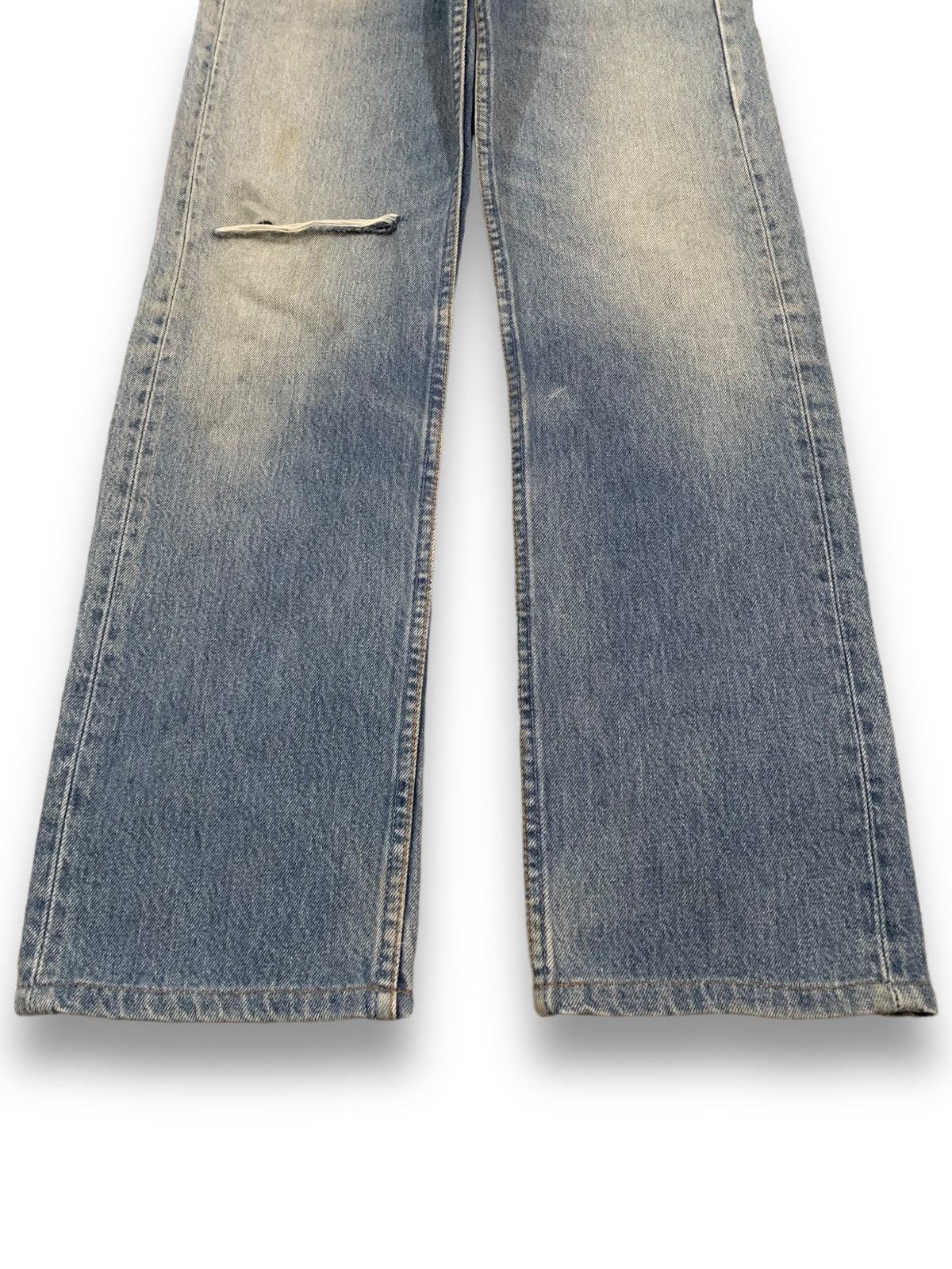 Levi's Vintage 90s Levis 501 Distressed Jeans Stamp Button #501 Size US 28 / EU 44 - 8 Thumbnail