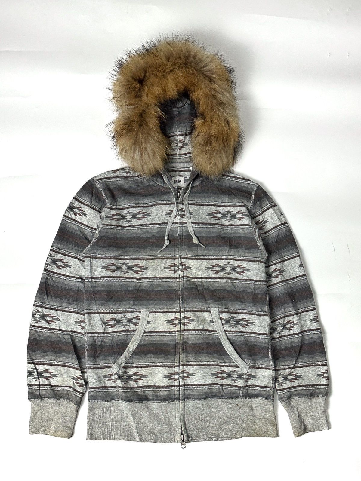 Hysteric Glamour × If Six Was Nine × Japanese Brand Navajo Fur Ziphoodie Style Uniqlo Size US S / EU 44-46 / 1 - 1 Thumbnail