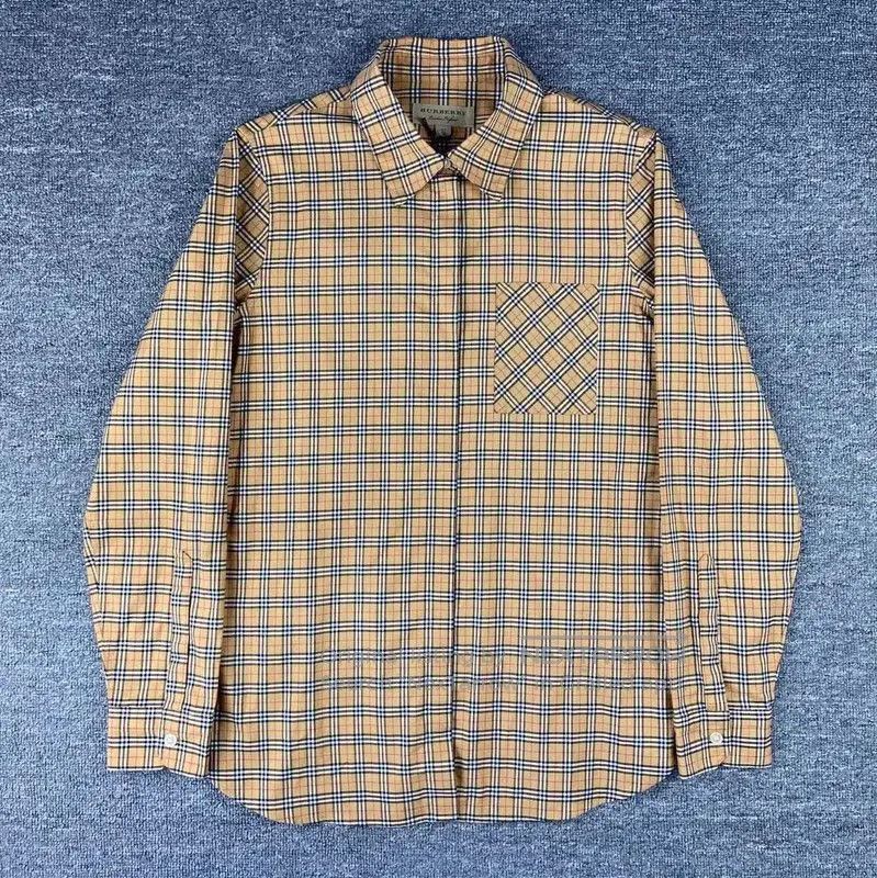 Burberry Brown Check Cotton Women's Shirt.