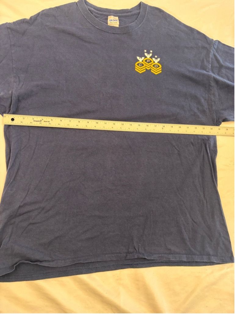 Gildan Men's Gildan T-shirt Size 2XL Blue US Navy Size US XL / EU 56 / 4 - 3 Thumbnail