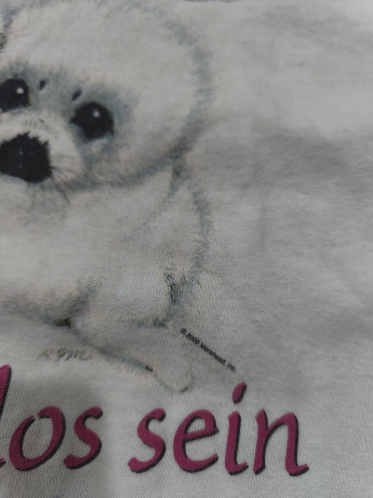 Vintage cute baby seals vintage trashy tshirt Size US L / EU 52-54 / 3 - 4 Thumbnail