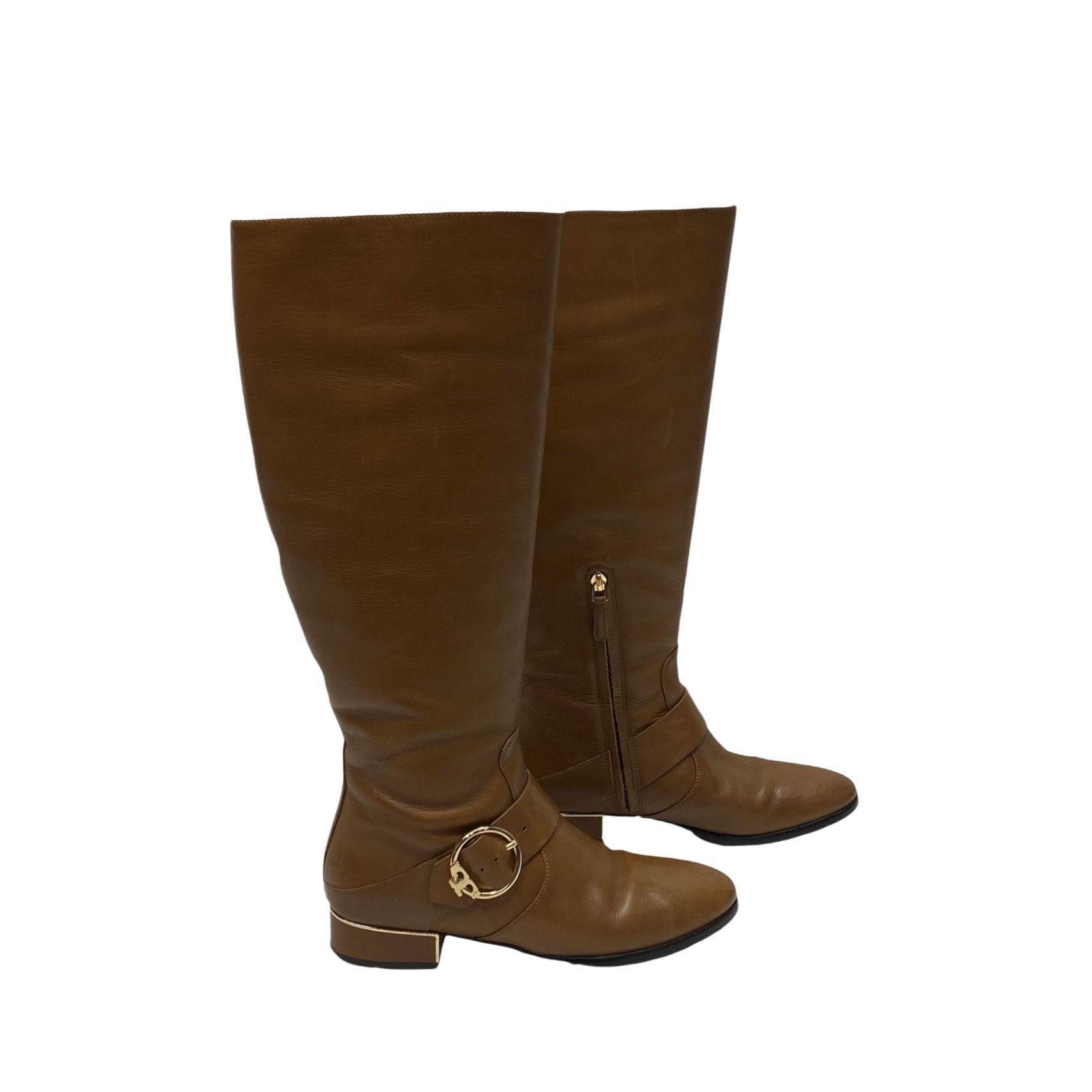 Tory Burch Tory Burch Brown Sofia Tall Riding Boots 8m Size US 8 / IT 38 - 2 Thumbnail