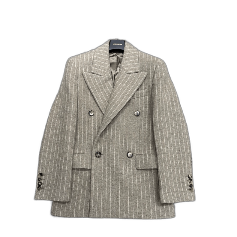 Burberry Striped Wool Blazer Jacket Size 46