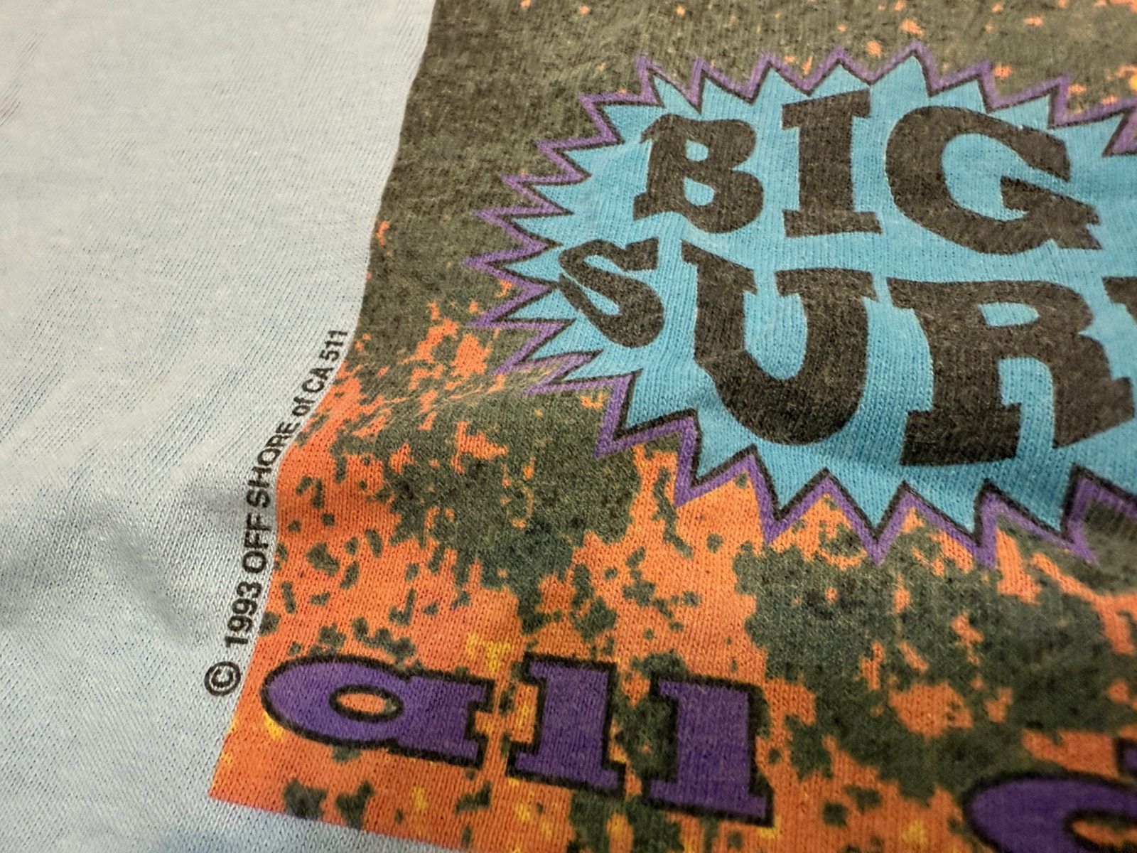 Ocean Pacific × Vintage Vintage 90s Off Shore Big Surf T-Shirt Ocean Pacific Size US XL / EU 56 / 4 - 2 Thumbnail