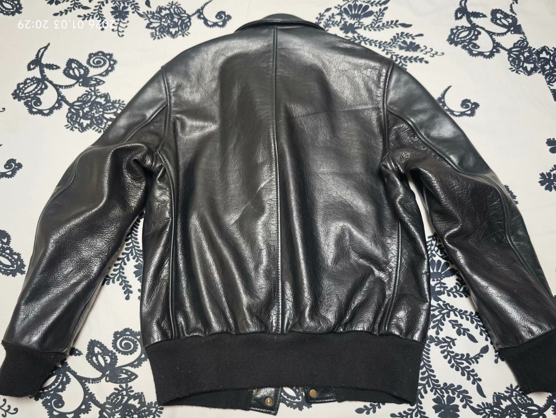 Schott × Supreme Supreme x Schott A-2 Leather Jacket Leopard Lining Size US S / EU 44-46 / 1 - 2 Thumbnail