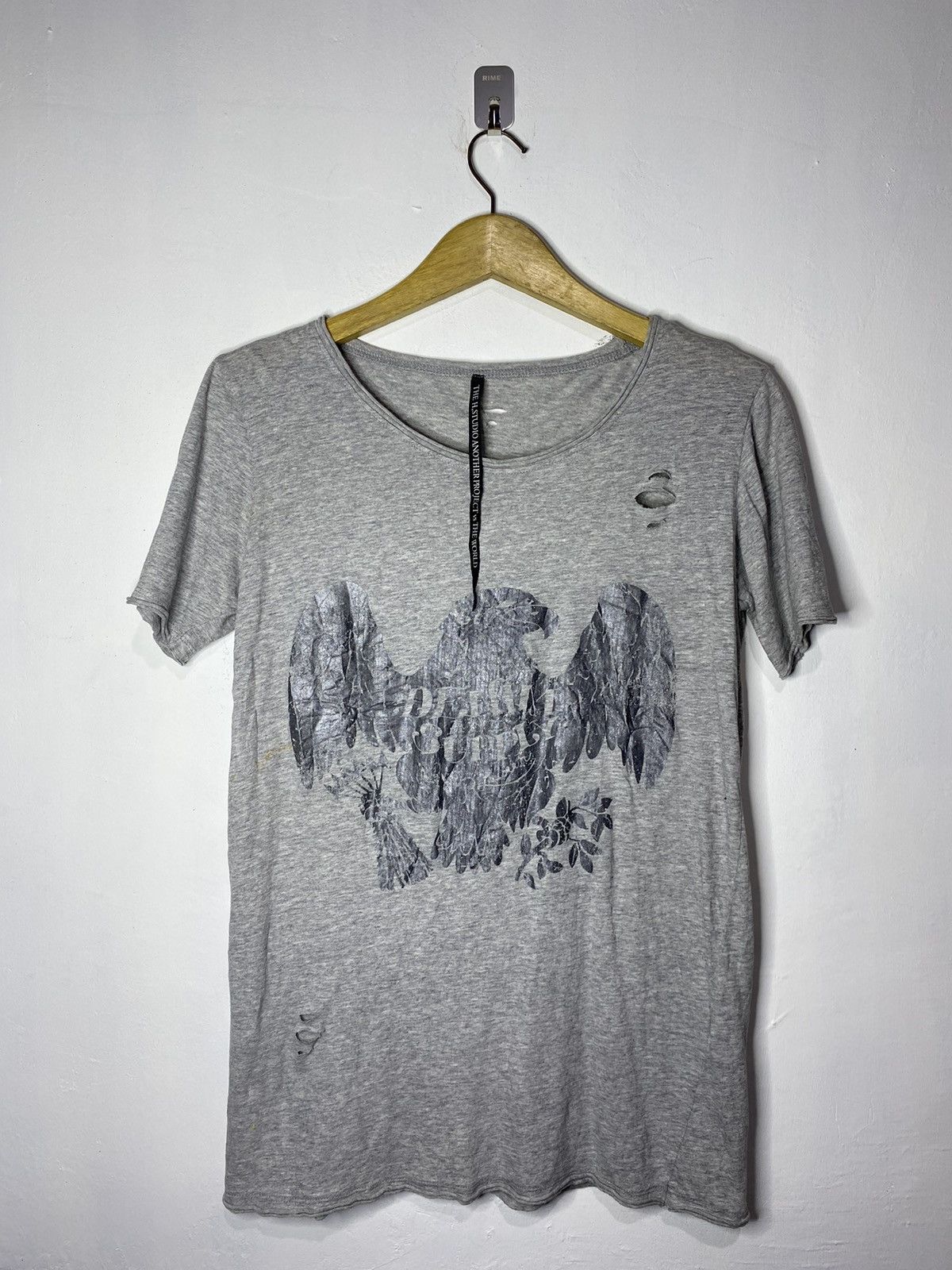 If Six Was Nine × Japanese Brand × Le Grande Bleu (L.G.B.) The H,studio another project vs the world distressed tee Size US M / EU 48-50 / 2 - 1 Thumbnail