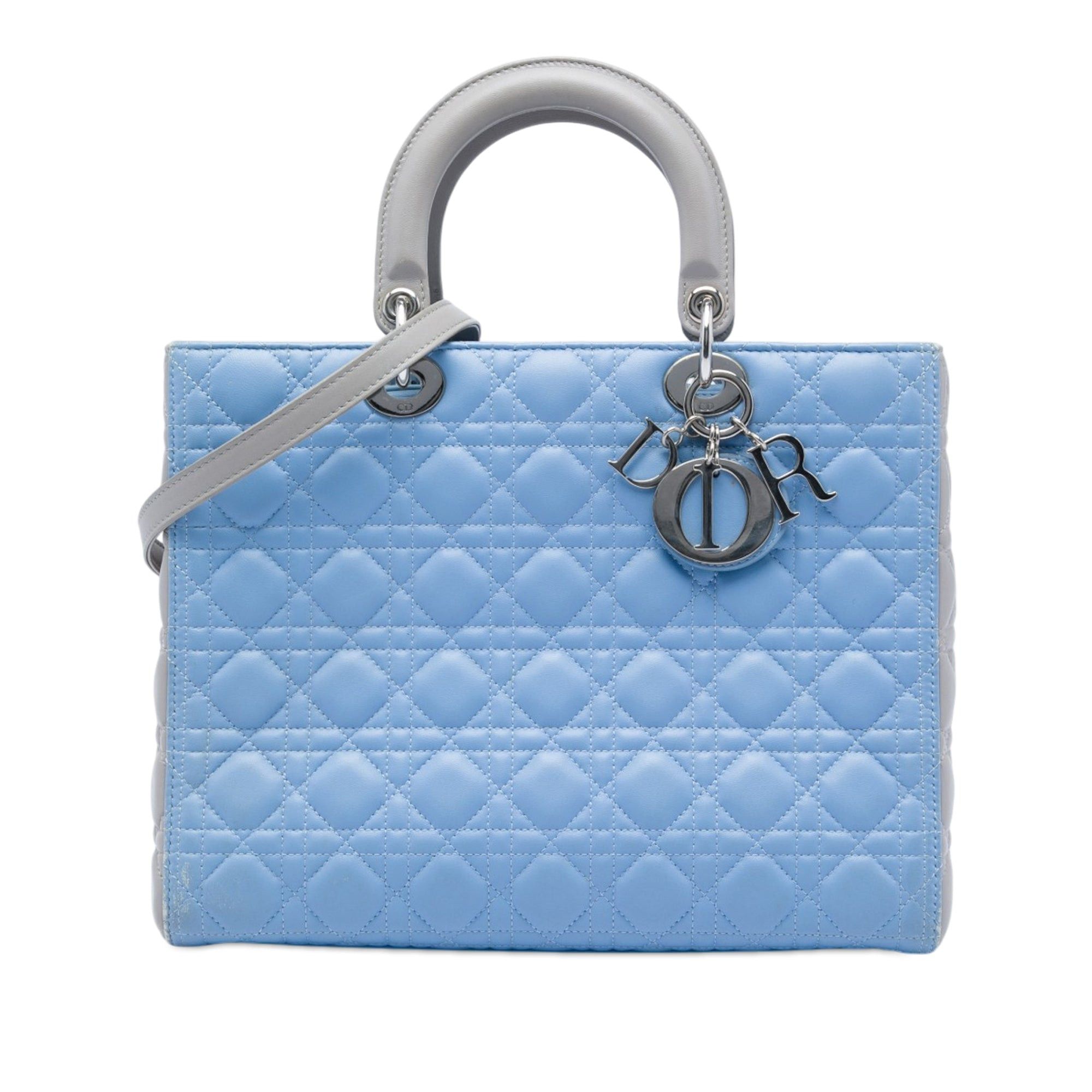 Dior Bicolor Lambskin Cannage Lady Dior Size ONE SIZE - 1 Thumbnail