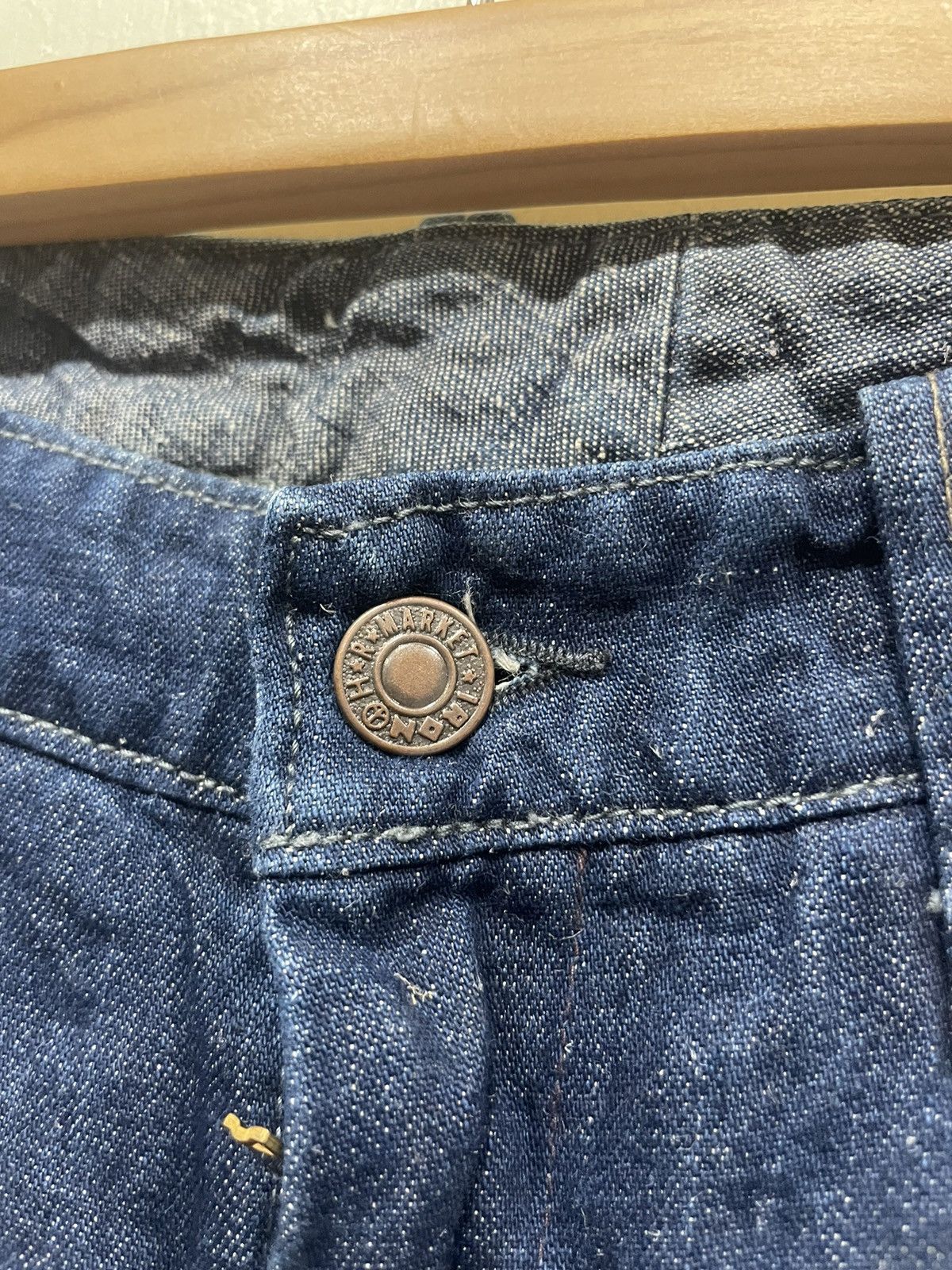 HOLLYWOOD RANCH MARKET Blue Blue Relaxed fix Pants Size US 32 / EU 48 - 3 Thumbnail