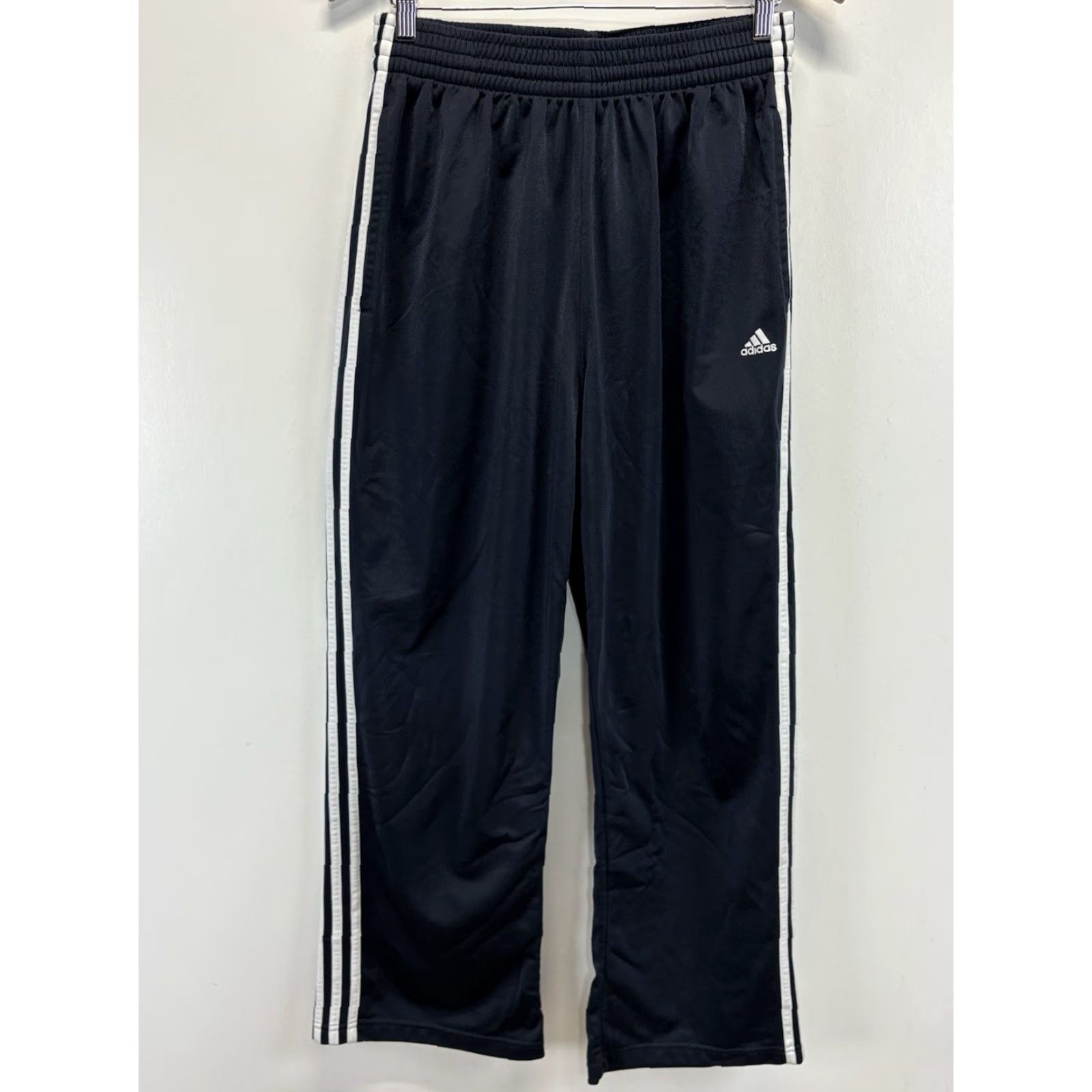 Adidas Adidas Baggy Track Pants 3 Stripe Navy Blue White Mens Large Size US 33 - 2 Thumbnail