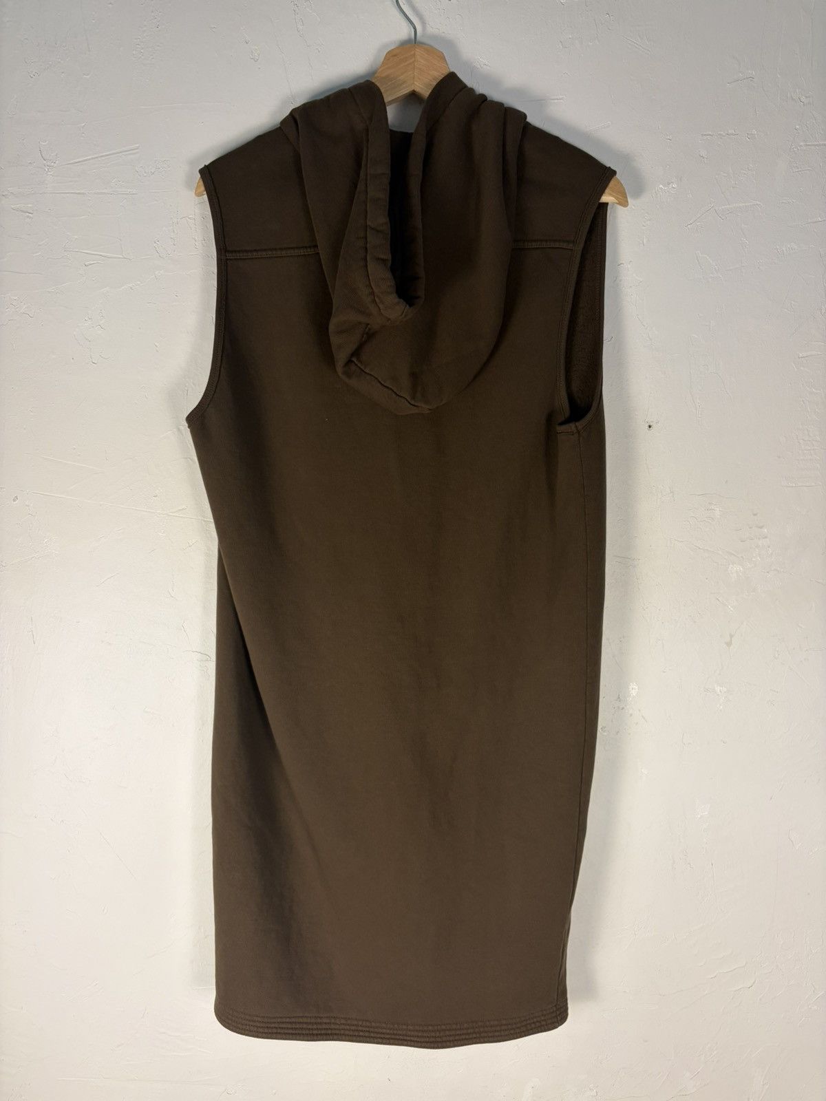 Rick Owens Drkshdw Rick Owens DRKSHDW Sleeveless Hoodie Caramel Size US XS / EU 42 / 0 - 2 Thumbnail