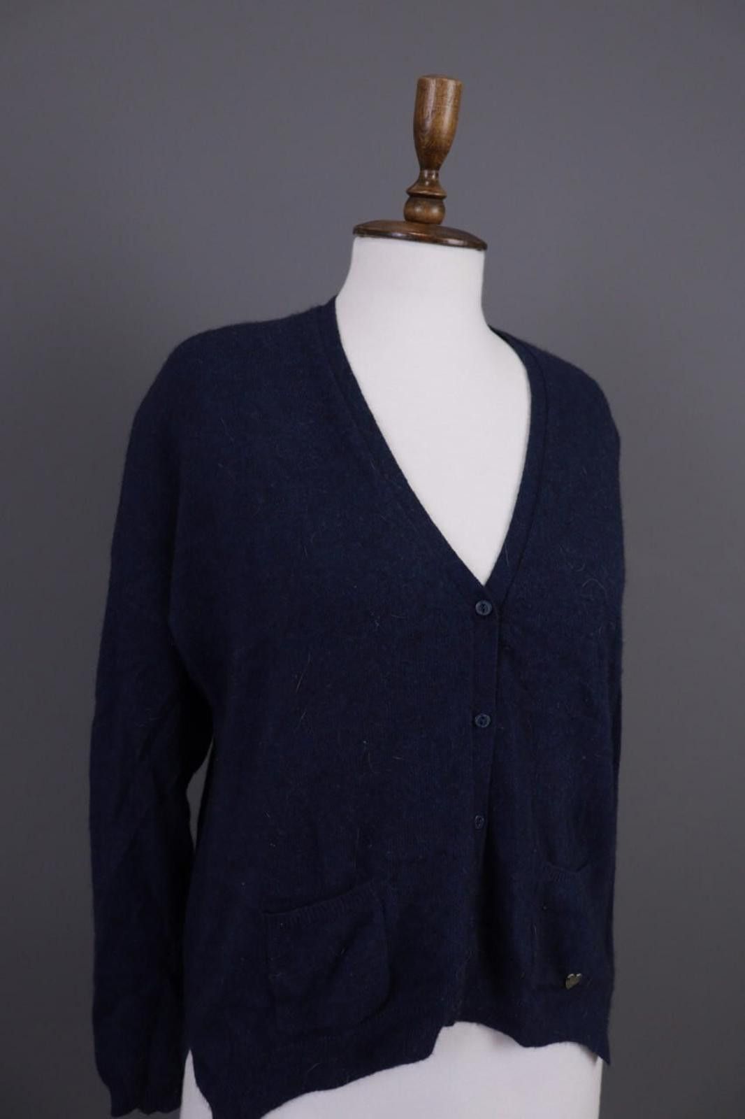 Designer Princess Goes Hollywood Blue Wool Sweater Size 40 / M Size M / US 6-8 / IT 42-44 - 4 Thumbnail