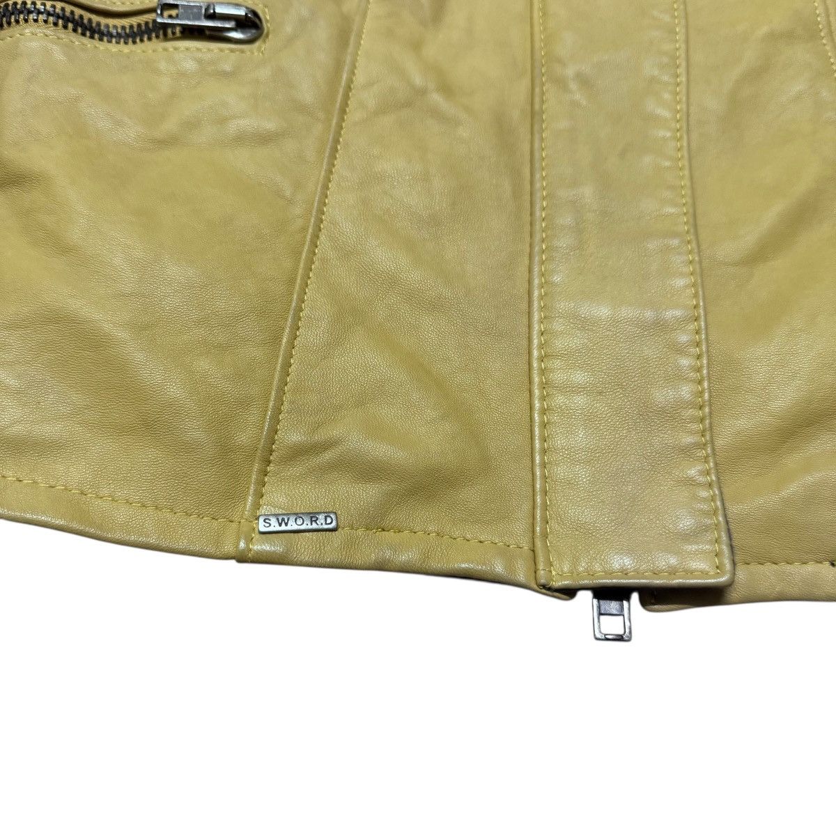 Leather S.W.O.R.D Gold Leather Jacket Size L / US 10 / IT 46 - 6 Thumbnail