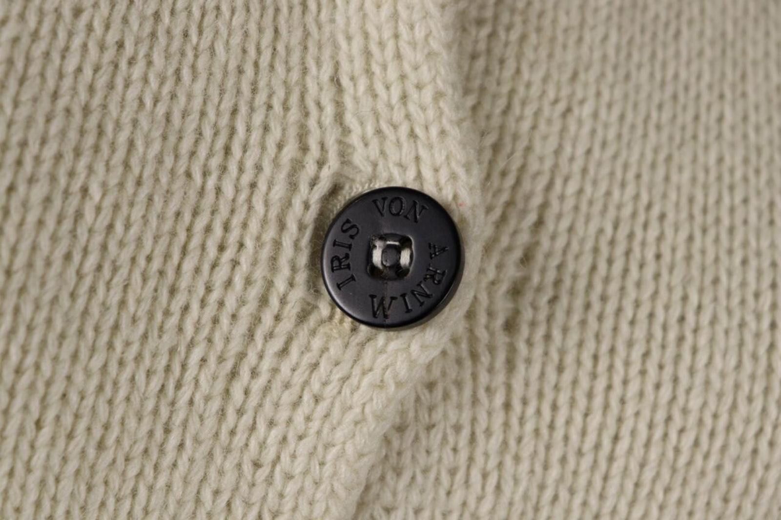 Iris von Arnim Iris Von Arnim Beige Wool Knit Cardigan Sweater Size M Size M / US 6-8 / IT 42-44 - 4 Thumbnail
