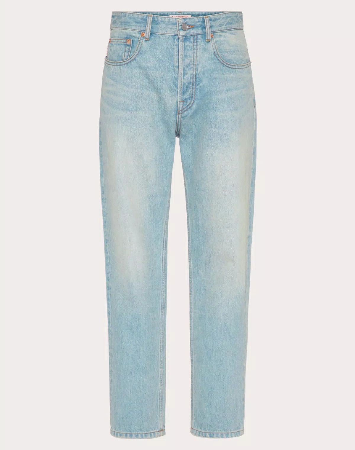 Valentino oc11z0725 Denim Trousers With Embossed in Denim Blue Size US 30 / EU 46 - 1 Thumbnail