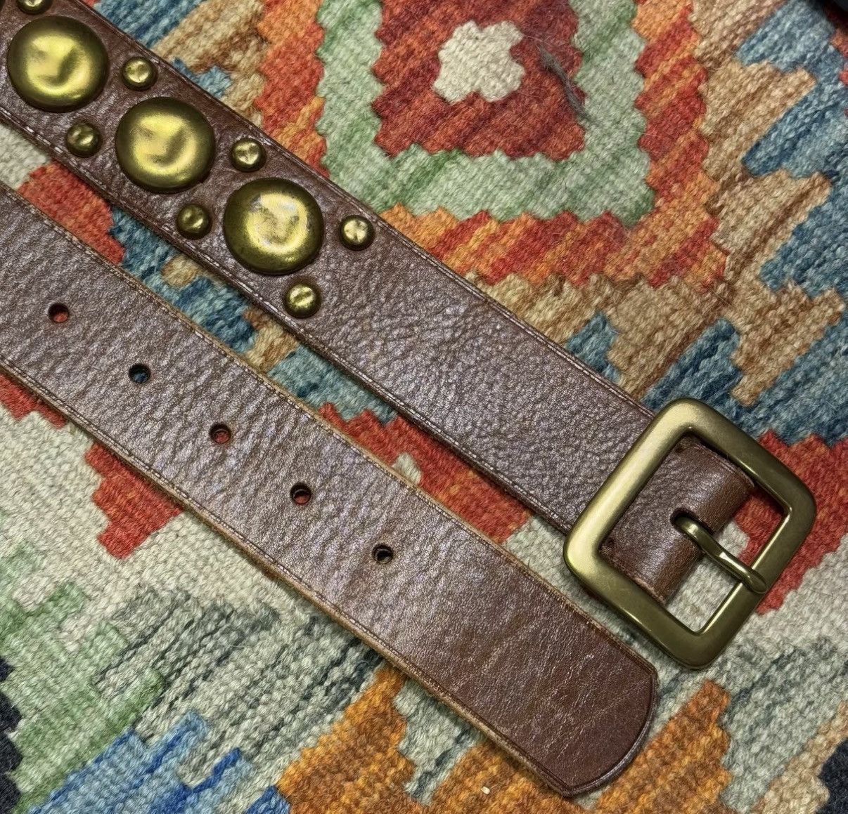 Ralph Lauren Ralph Lauren Polo RL Studded Belt K22 Size ONE SIZE - 2 Thumbnail