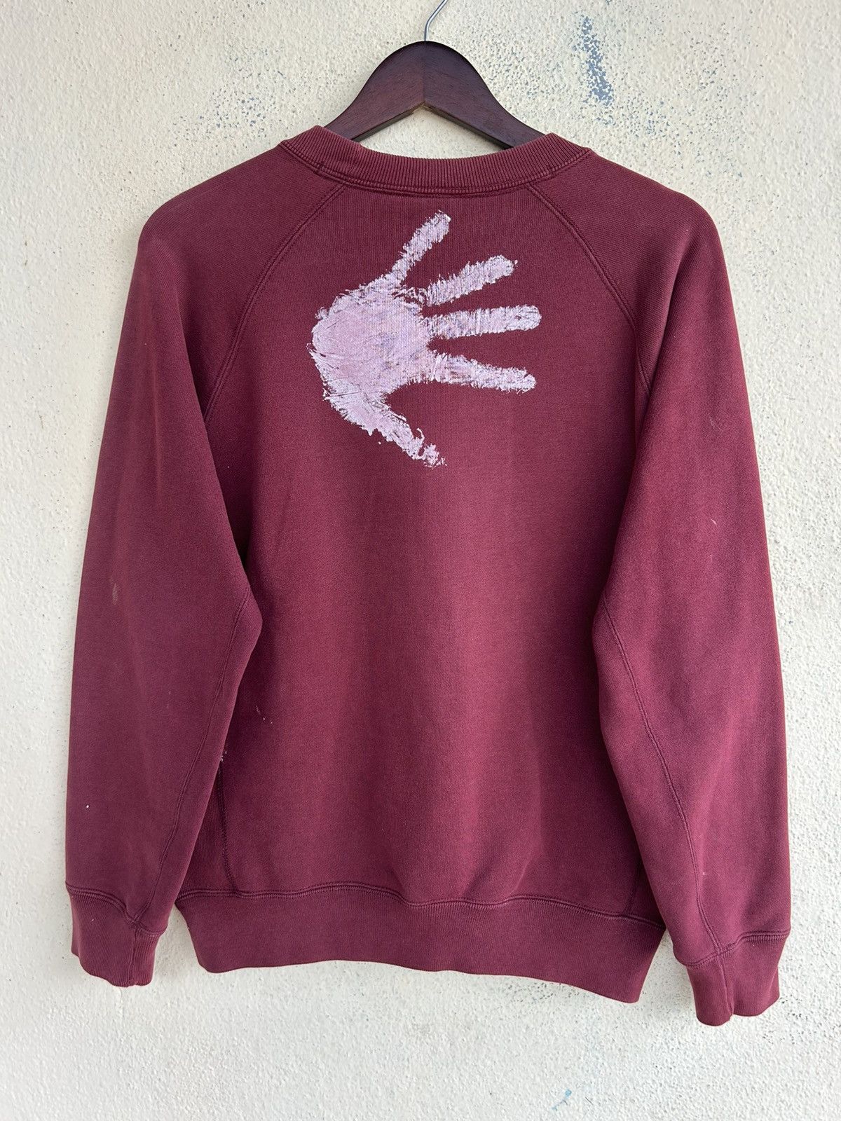 Christophe Lemaire × Uniqlo UUUUU Hand Painted Sunfaded Sweatshirt Size US M / EU 48-50 / 2 - 1 Thumbnail