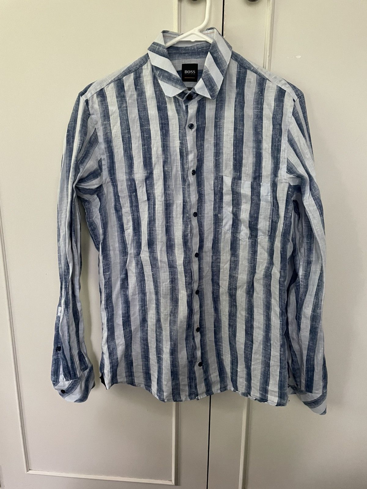 Hugo Boss Hugo Boss linen shirt Size US S / EU 44-46 / 1 - 1 Thumbnail