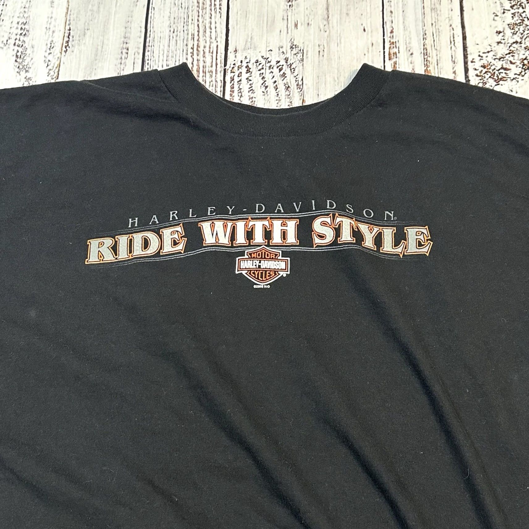 Harley Davidson Harley-Davidson American Legend Tee Ride With Style T-Shirt Mens 3XL Multicolor Cotton Knit Short Sleeve Crew Neck USA MADE Size US XXL / EU 58 / 5 - 3 Thumbnail