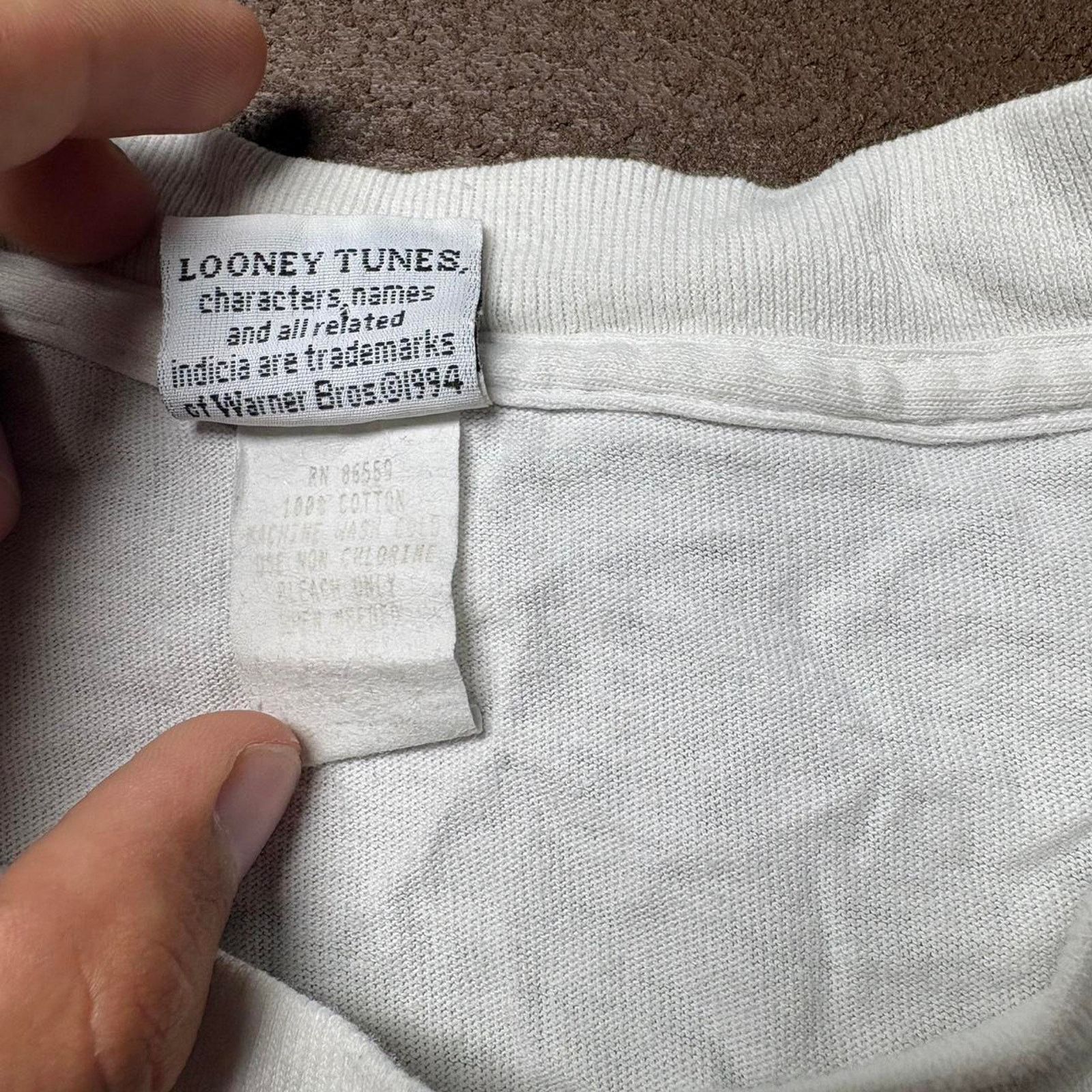Disney Vintage 1994 Tweety Bird Looney Tunes Single Stitch Shirt Size US XL / EU 56 / 4 - 2 Thumbnail