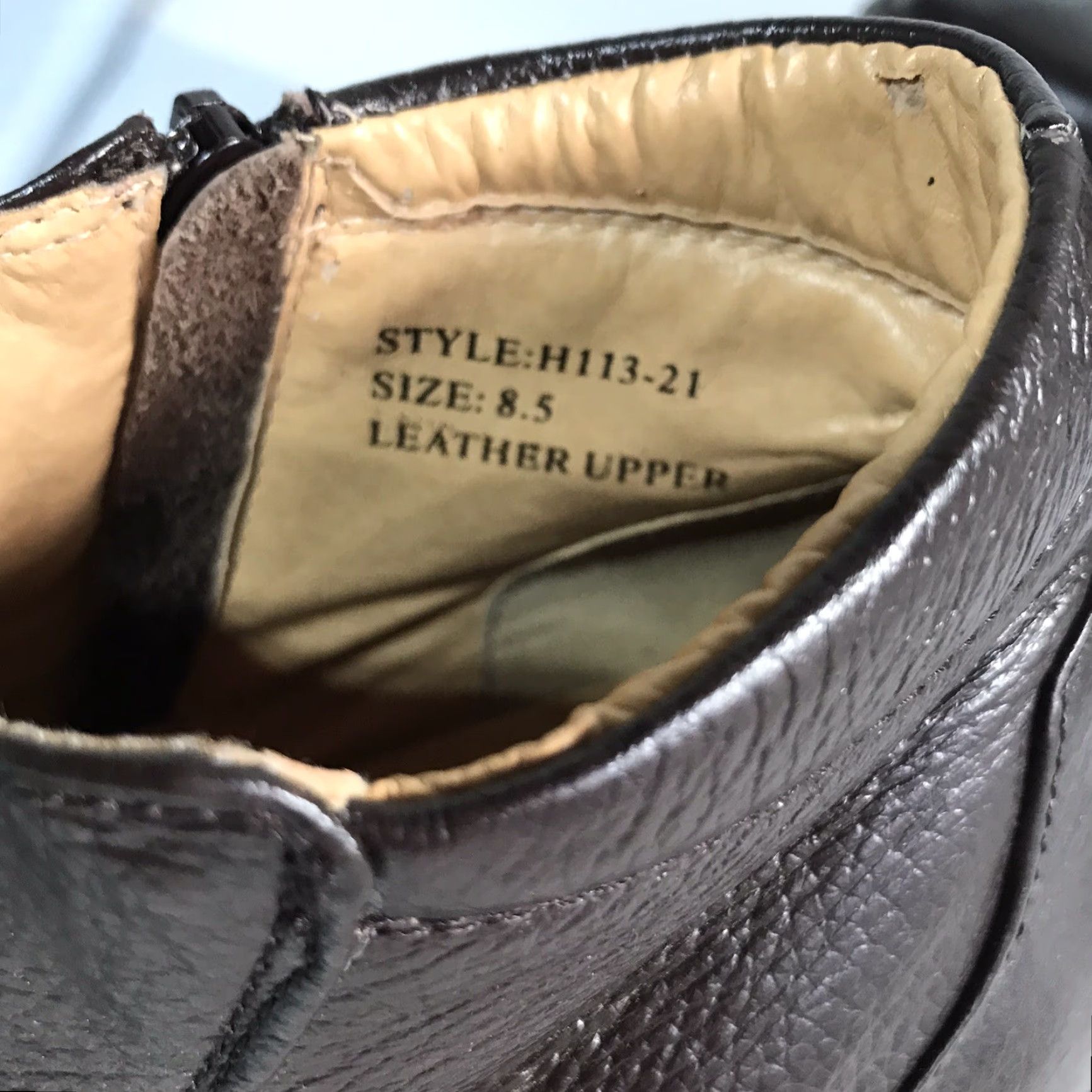 Vintage LA Milano Italy Collection Brown Leather Side Zip Dressy Ankle Boots Men’s Size 8.5 Size US 9 / EU 42 - 6 Thumbnail