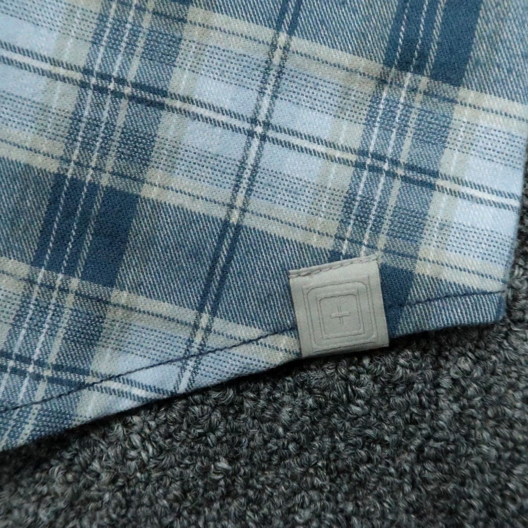 Vintage 5.11 Tactical Shirt Womens Large Blue Plaid Long Sleeve Snap Shirt Size L / US 10 / IT 46 - 4 Thumbnail