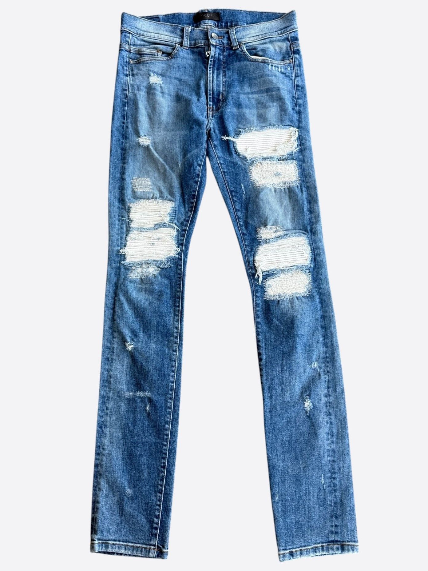 Amiri Amiri Classic Indigo White Patch Jeans Size US 30 / EU 46 - 1 Thumbnail