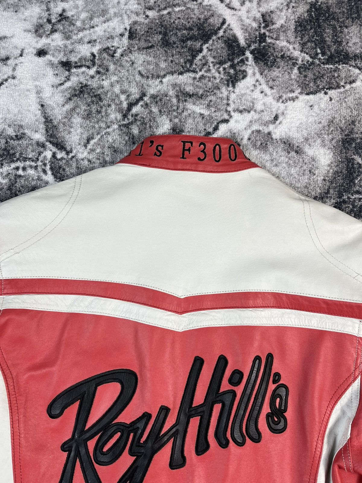 Leather J.J.Scott Leather Racing Jacket Red White Moto L Size US L / EU 52-54 / 3 - 19 Thumbnail