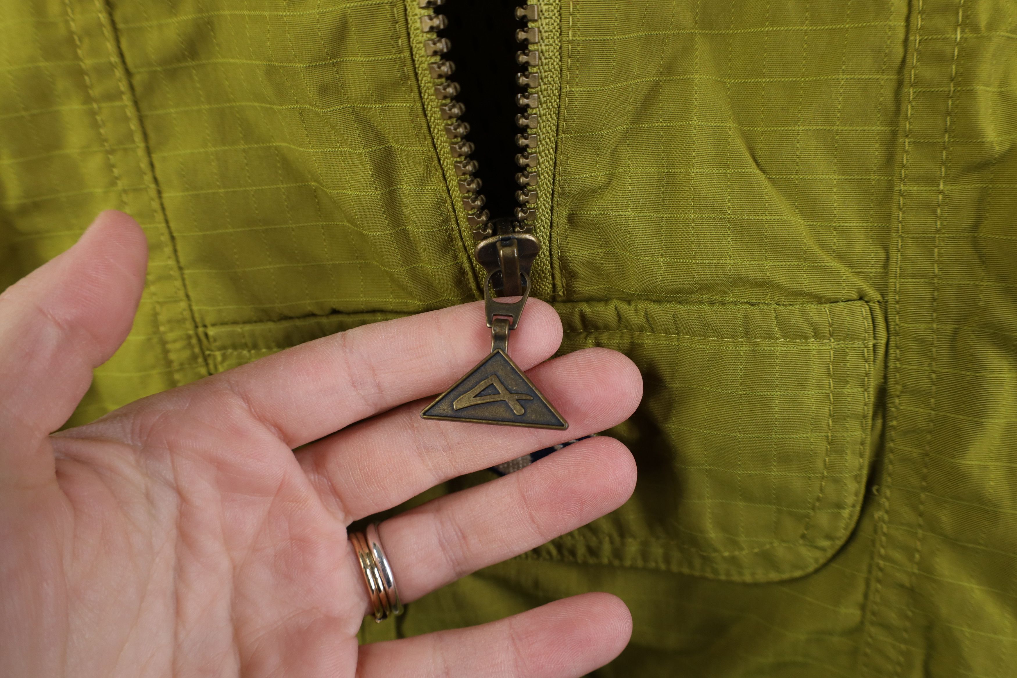 Vintage Vintage 90s Streetwear Hooded Windbreaker Jacket Green Size L / US 10 / IT 46 - 5 Thumbnail