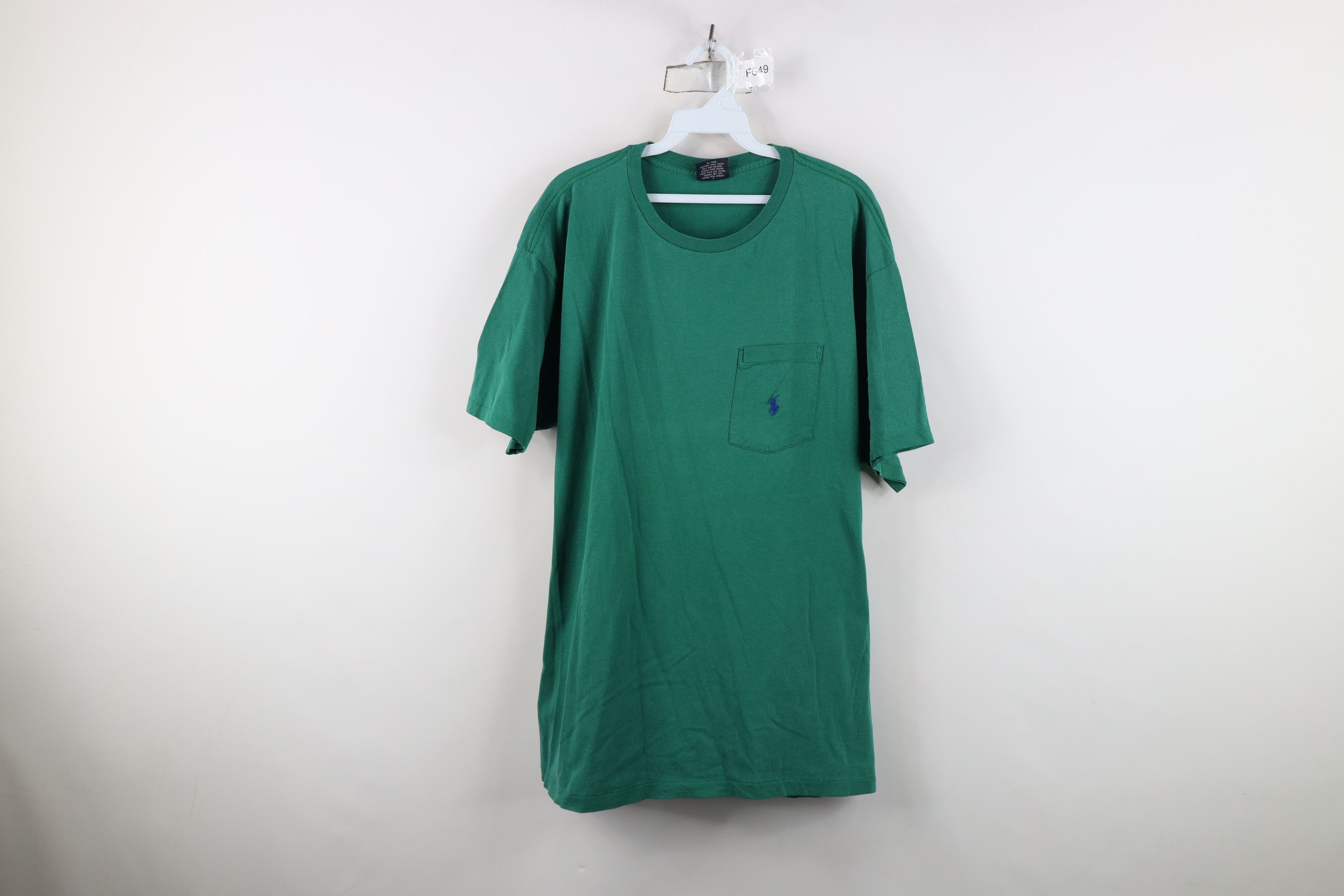 Ralph Lauren Vintage 90s Ralph Lauren Short Sleeve Pocket T-Shirt USA Size US L / EU 52-54 / 3 - 1 Thumbnail