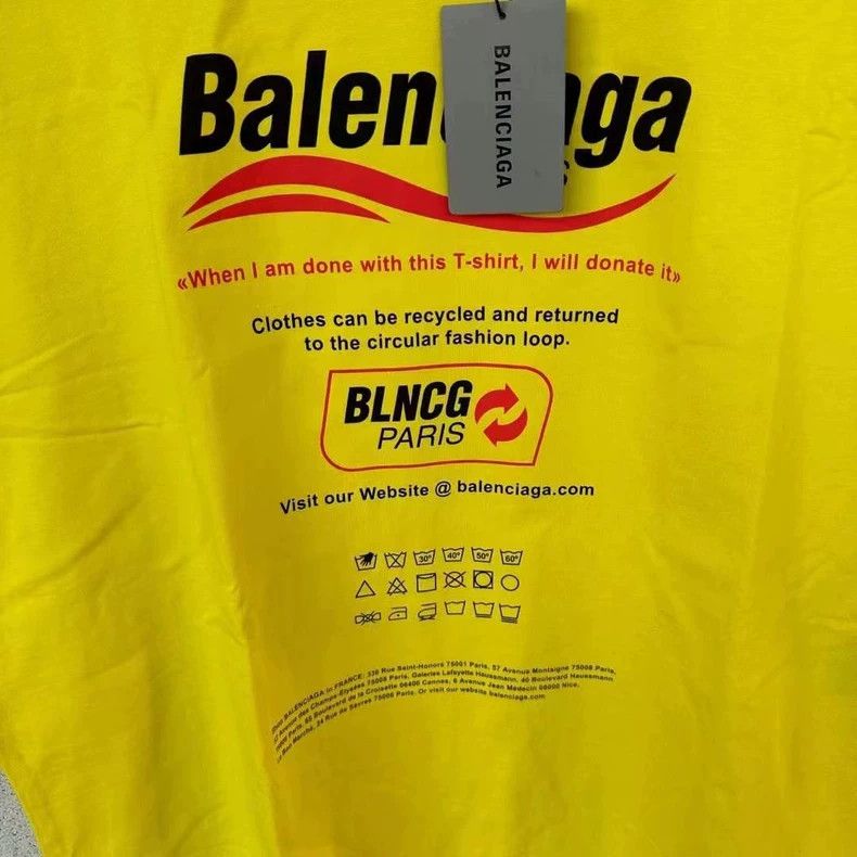 Balenciaga Balenciaga Yellow environment-friendly cola short sleeve 25 Size US XS / EU 42 / 0 - 2 Thumbnail