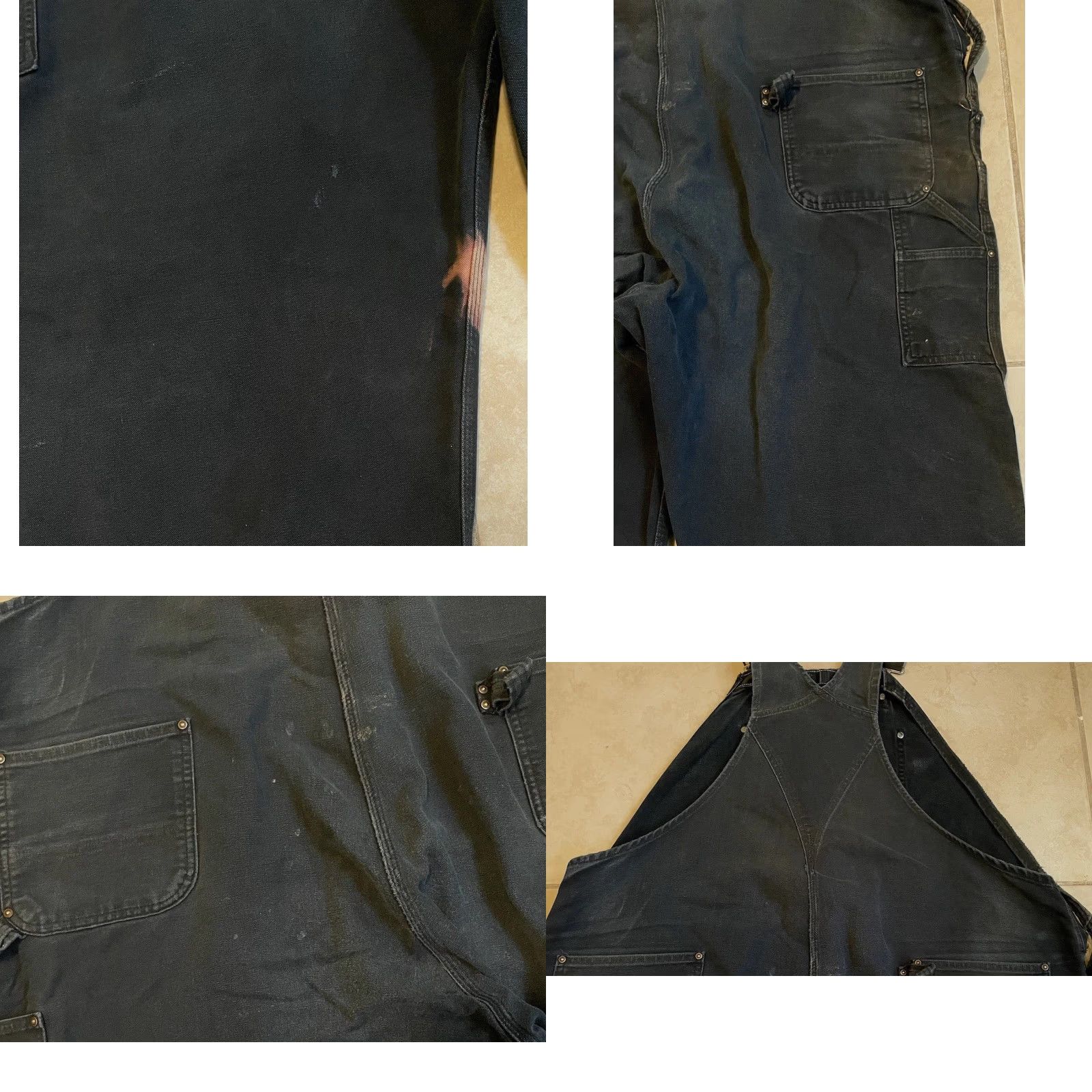 Carhartt Vtg Carhartt Thrashed Faded Distress Overall 54 Grunge Trucker Biker 80s 90s USA Size US 38 / EU 54 - 10 Thumbnail