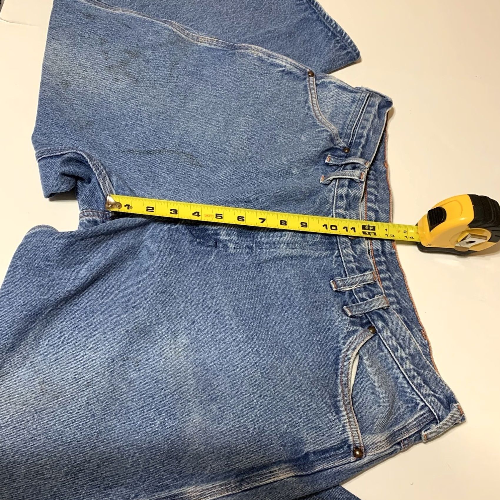 Vintage VINTAGE Big Mac Men's Carpenter Jeans 38x25 Denim Blue Workwear Distressed? No, Stained? No, 5-Pocket Design, Belt Loops Mens Jeans Size US 38 / EU 54 - 5 Thumbnail