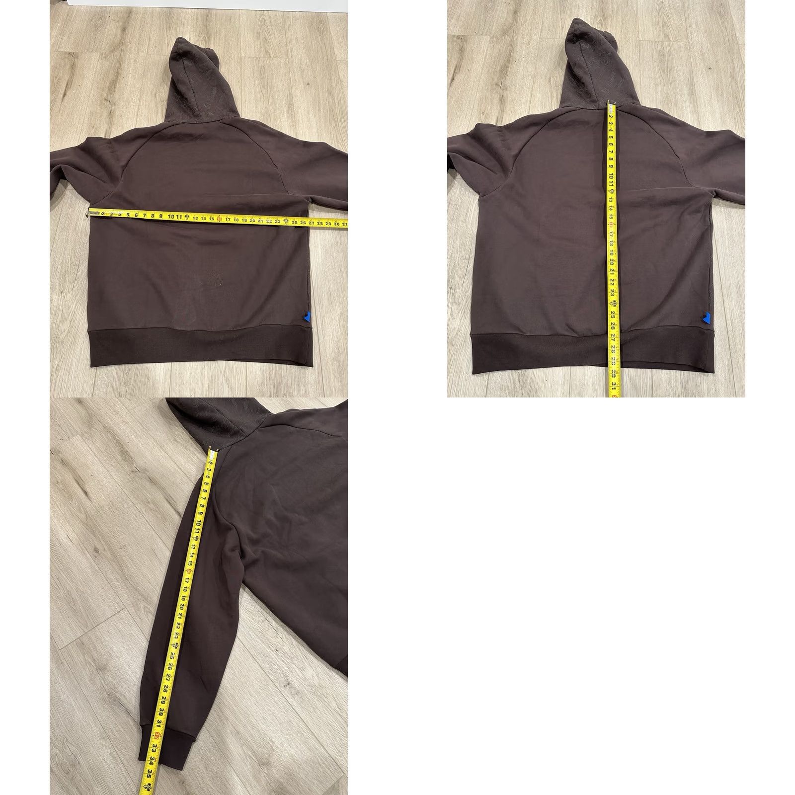 Nike VINTAGE Nike Hoodie Mens 2XL Brown Embroidered Logo Swoosh Monogram Drawstring Pullover Size US XXL / EU 58 / 5 - 9 Thumbnail