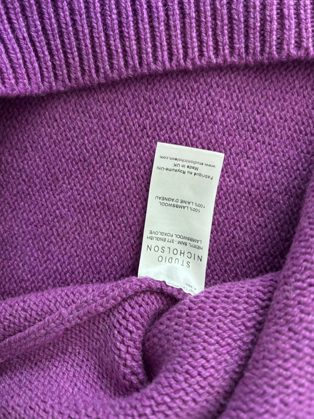 Studio Nicholson Studio Nicholson Hemyl Lambswool Crew Knit Size US S / EU 44-46 / 1 - 5 Thumbnail