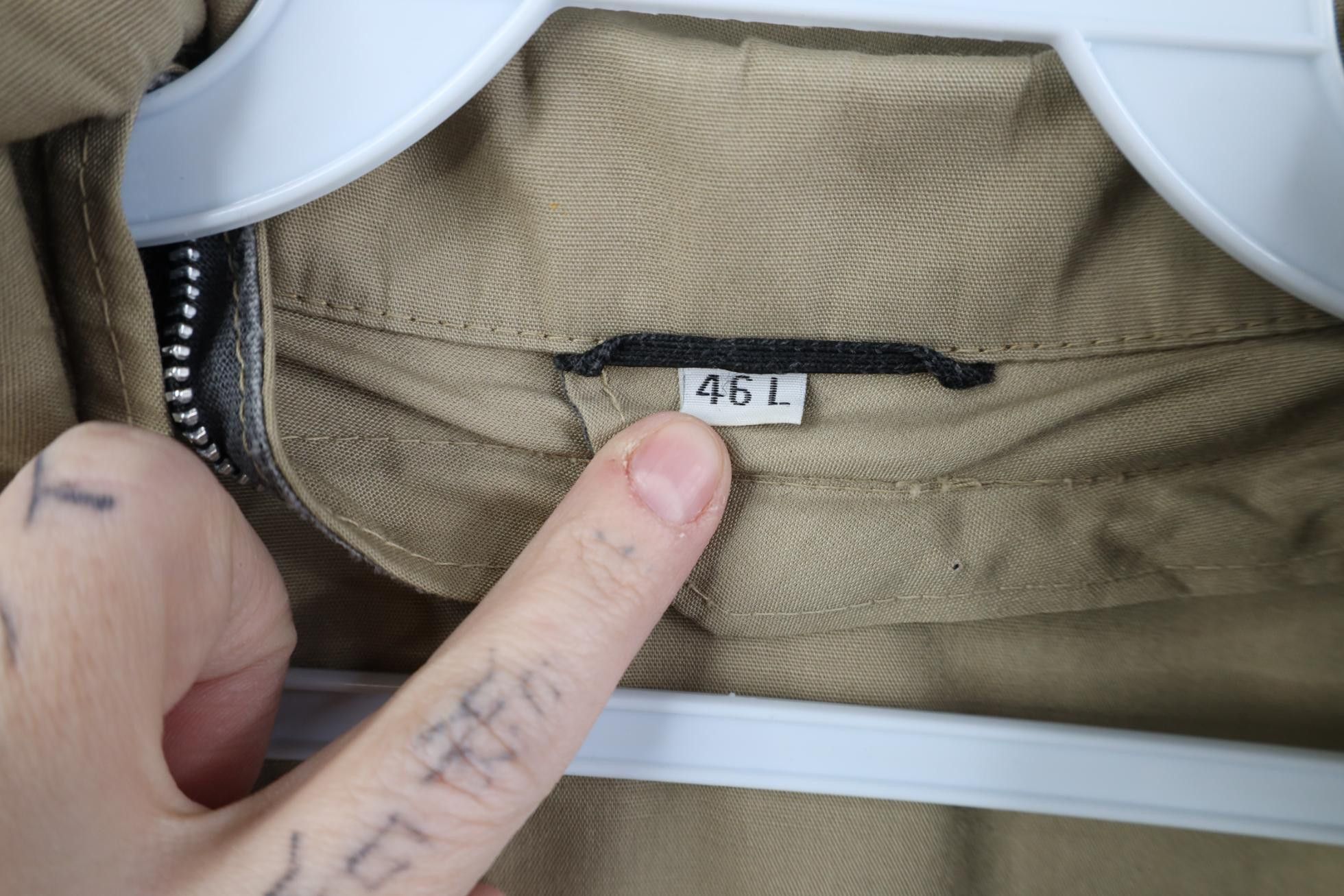 Vintage Vintage 70s Streetwear Cafe Racer Bomber Jacket Beige USA Size US XXL / EU 58 / 5 - 6 Thumbnail