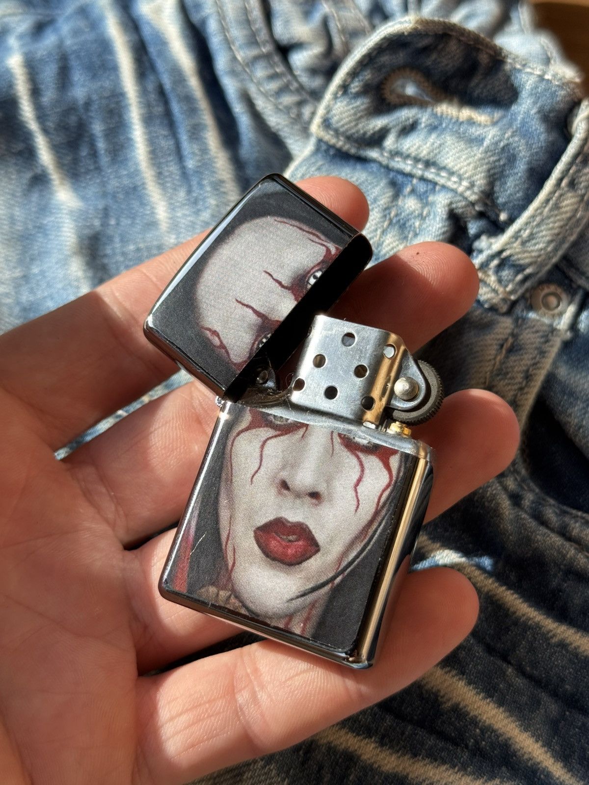 Marilyn Manson 🫨Marilyn Manson vintage two sides CIGAR LIGHTER Size ONE SIZE - 2 Thumbnail