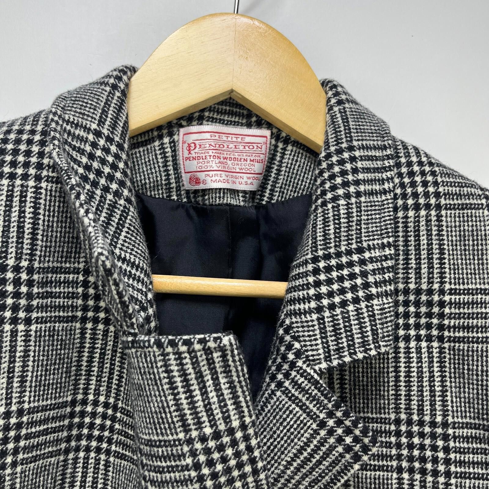 Pendleton Vintage Pendleton Blazer Womens Petite Petite Small Plaid Size M / US 6-8 / IT 42-44 - 3 Thumbnail