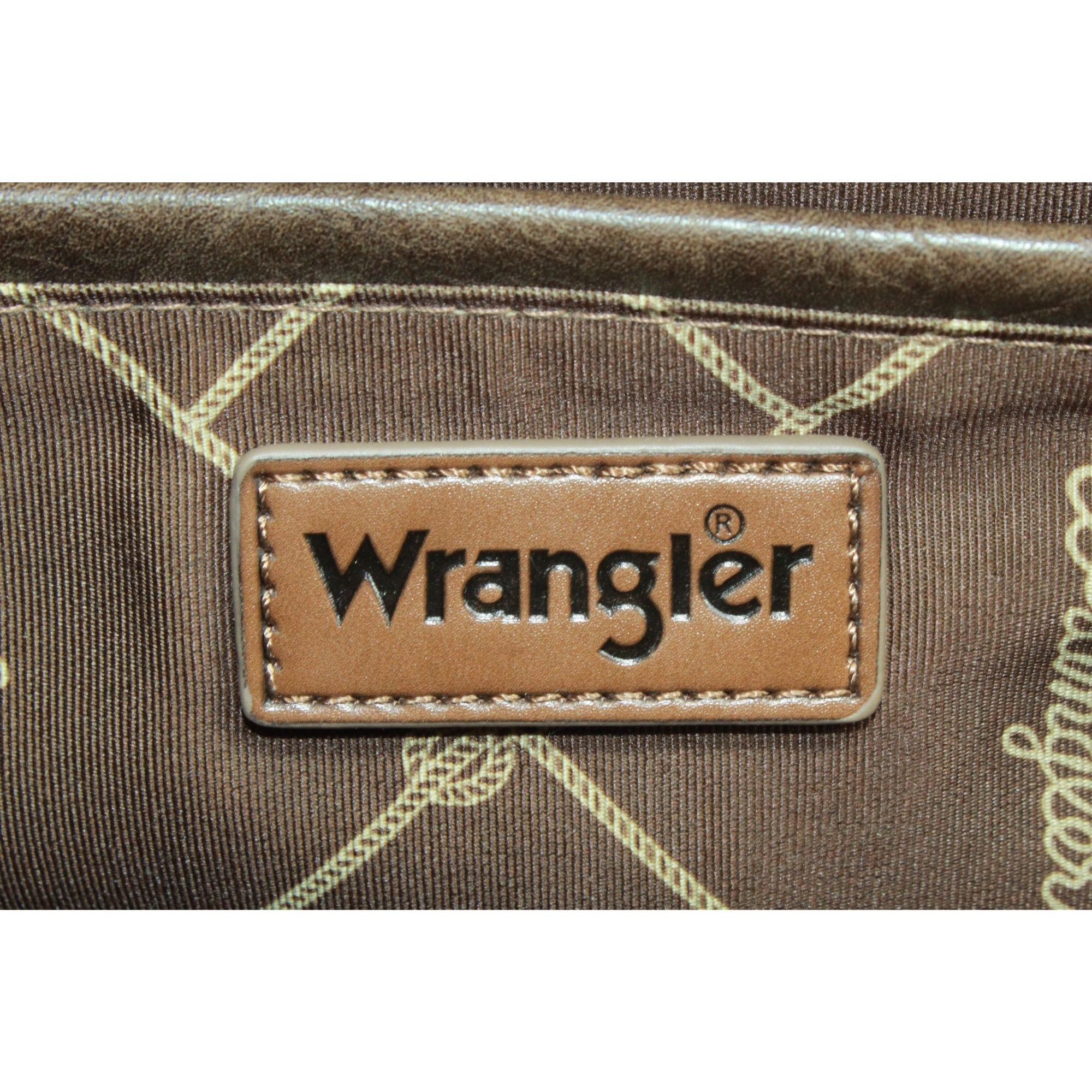 Wrangler Wrangler Coffee Brown Buckle Barrel Satchel Purse Size ONE SIZE - 6 Thumbnail