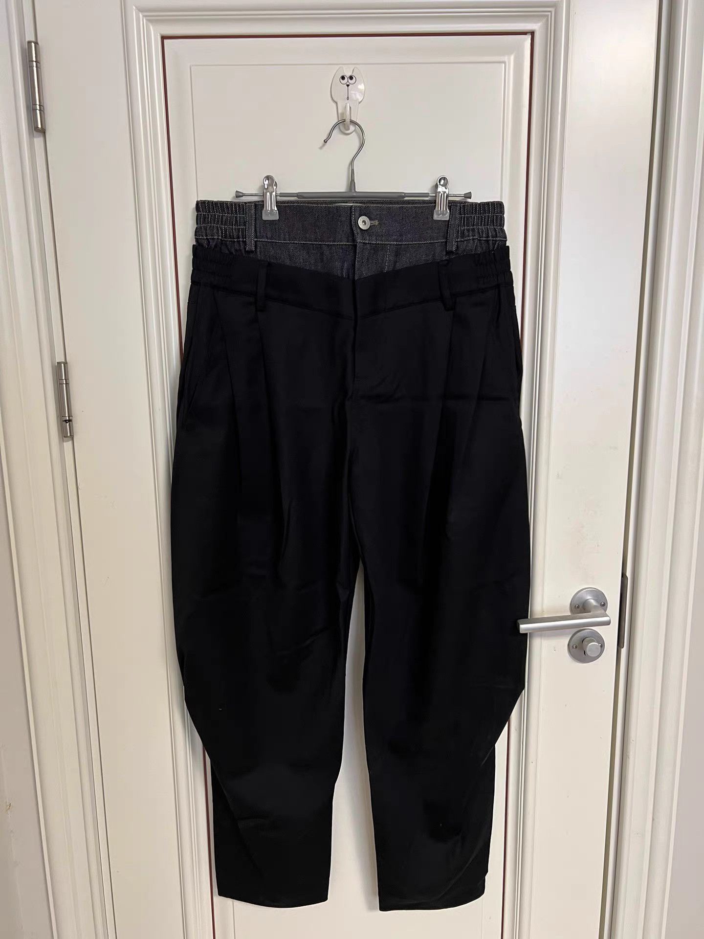 Feng Chen Wang Fengchenwang Paneled Wide-Leg Pants K9 Size US 33 - 1 Thumbnail