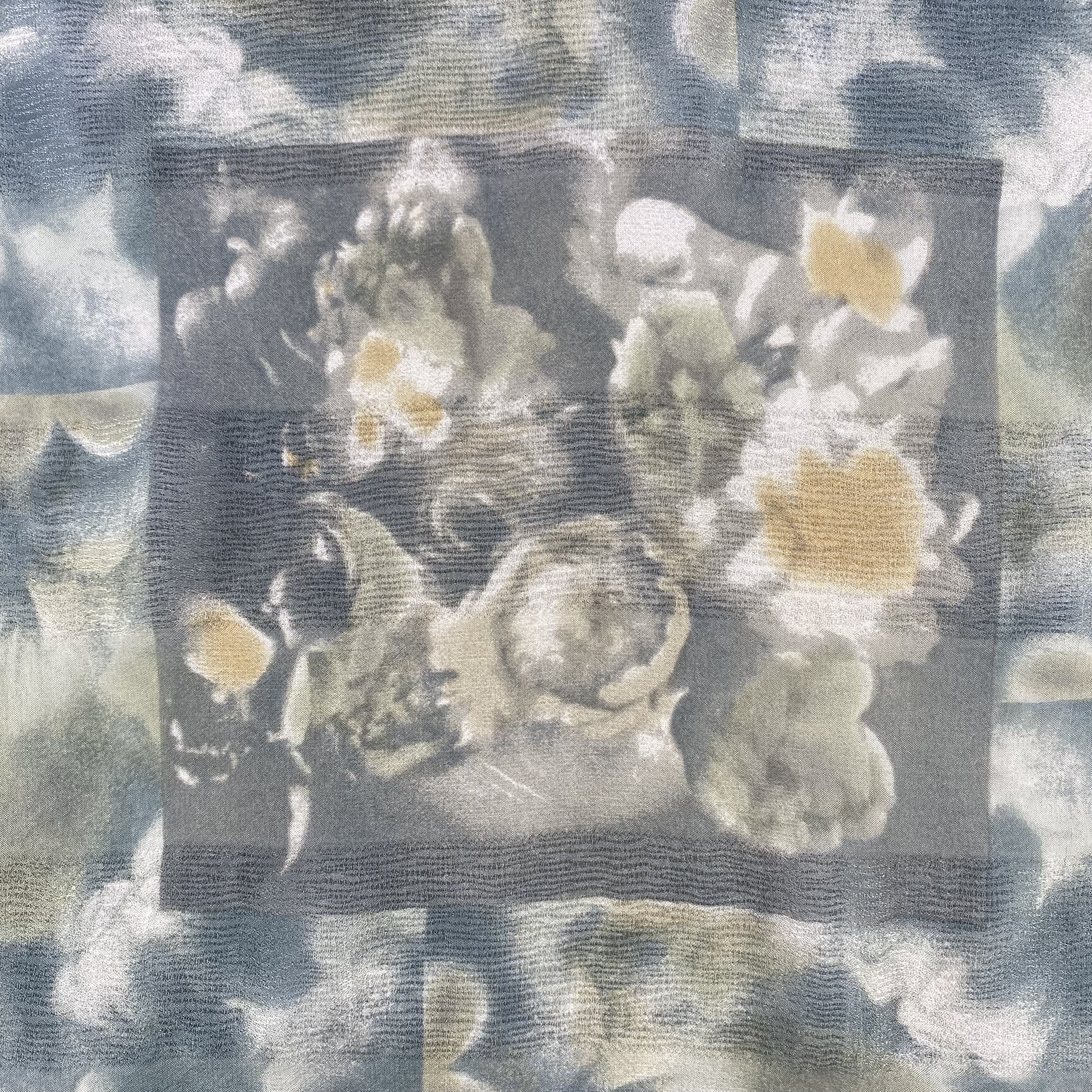 Japanese Brand × Vintage Vintage Floral Silk Scarf SS084 Size ONE SIZE - 4 Thumbnail