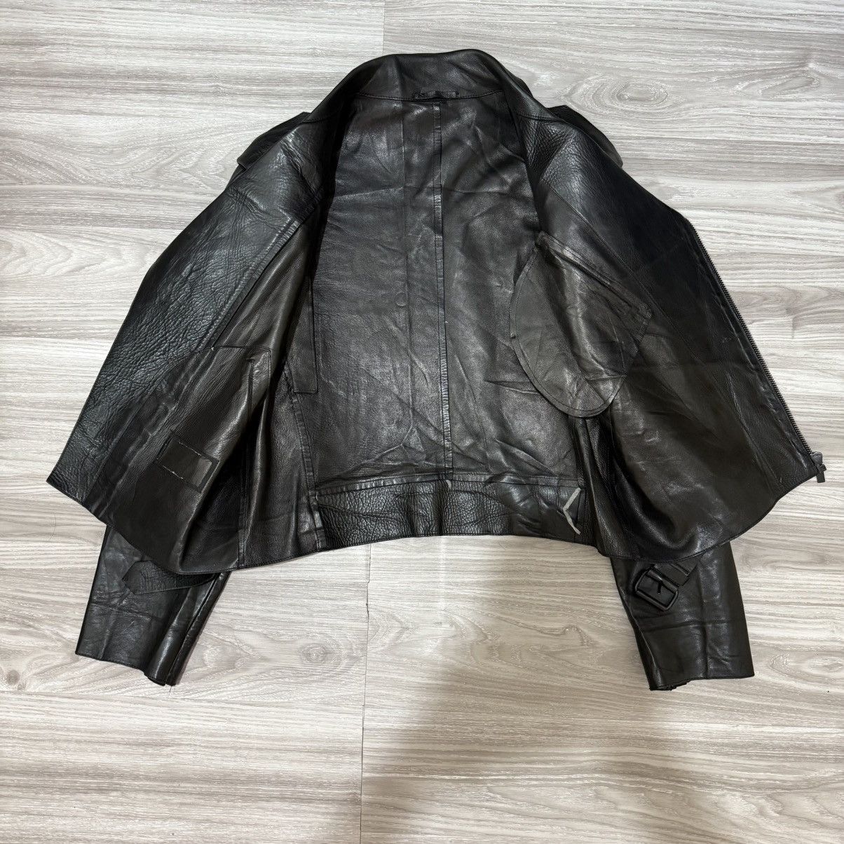 Gucci × Tom Ford FW98 Gucci Tom Ford Runway Leather Biker Jacket Size US L / EU 52-54 / 3 - 17 Thumbnail
