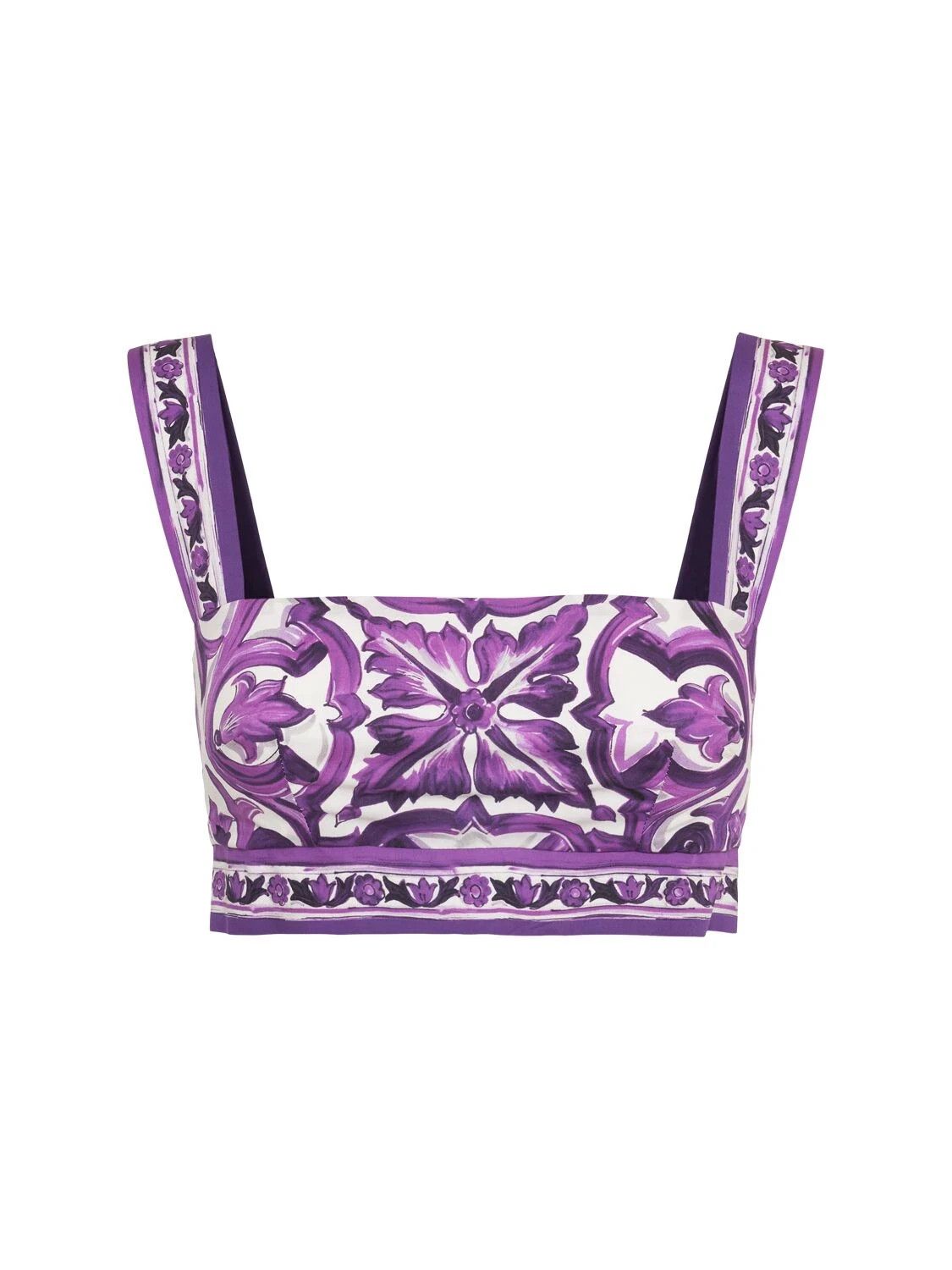 DOLCE&GABBANA Maiolica Purple Top New