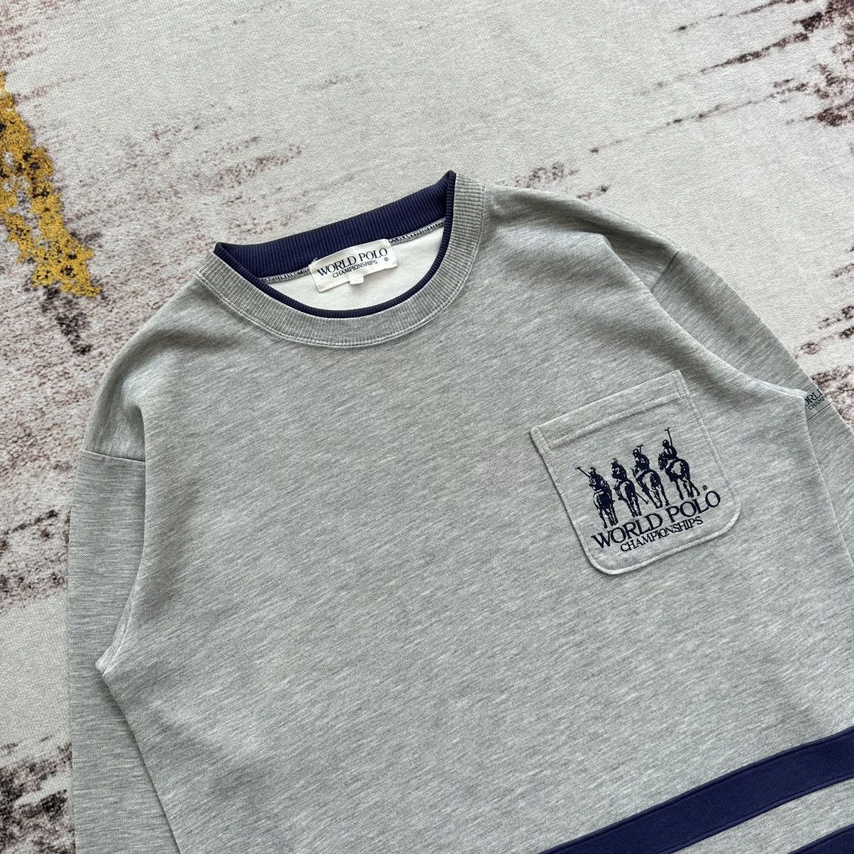 Vintage VINTAGE WORLD POLO CHAMPIONSHIPS EMBROIDERY LOGO SWEATSHIRT Size US M / EU 48-50 / 2 - 4 Thumbnail