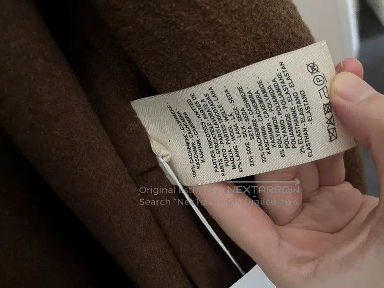 Hermes Hermes Faux Two-Piece Scarf Coat, Cashmere Size XXS / US 00 / IT 34 - 4 Thumbnail