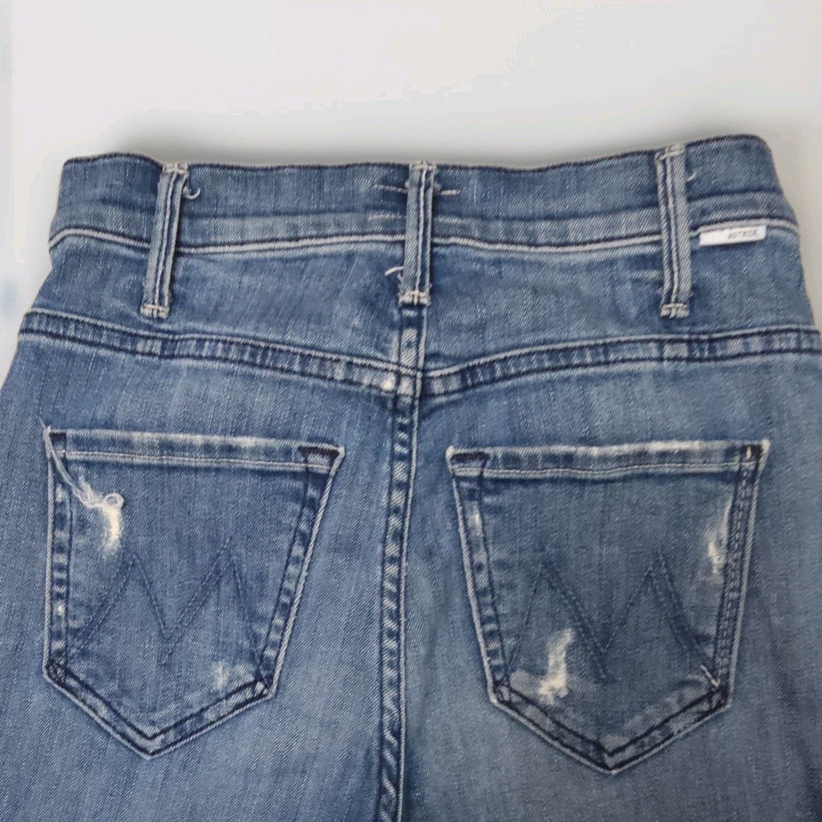 MOTHER Mother Denim Hustle Ankle Fray High Rise In Graffiti Girl 24 Size 24" / US 00 / IT 34 - 7 Thumbnail