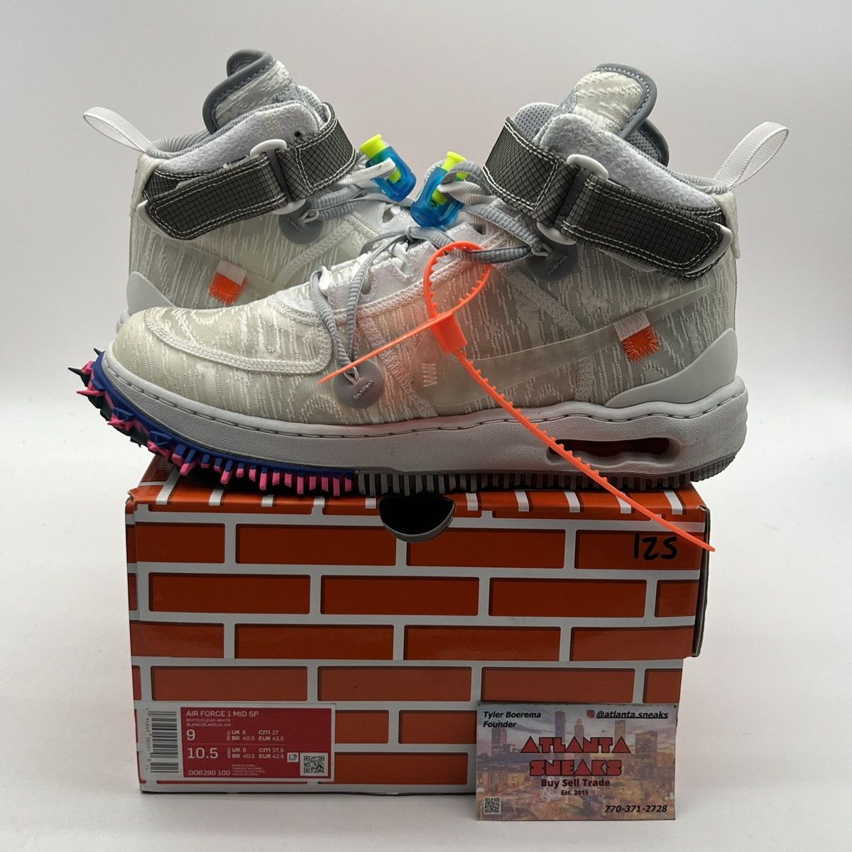 Off white Air Force mid white