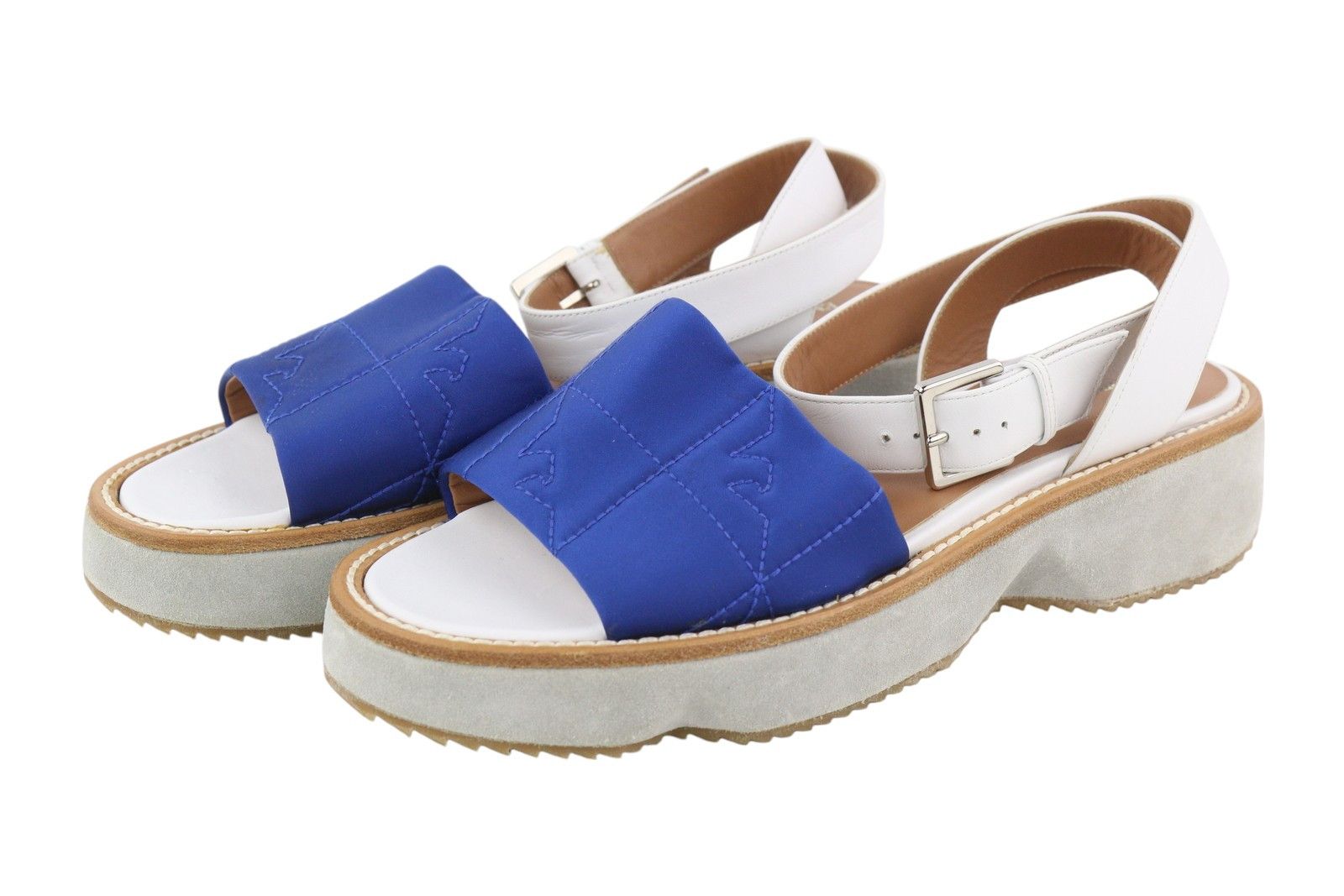 Emporio Armani X3U092 EU37 Blue White Platform 84788 Size US 6 / IT 36 - 2 Thumbnail